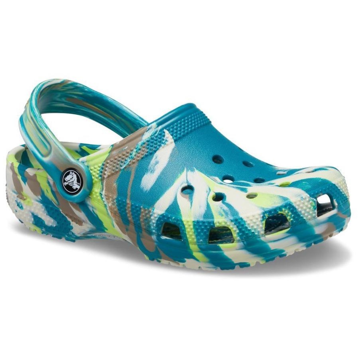 Sandália Crocs Classic Marbled Clog Juvenil - Infantil - Foto 2