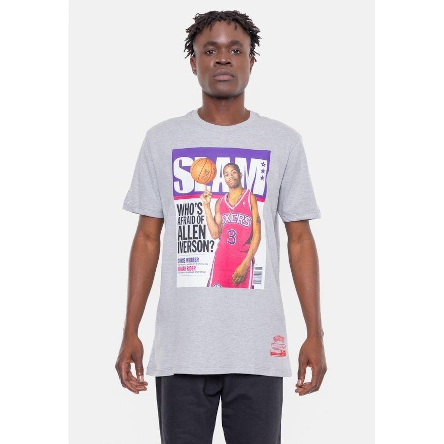 Camiseta Mitchell & Ness Philadelphia 76Ers Slam Iverson - Masculina - Foto 1