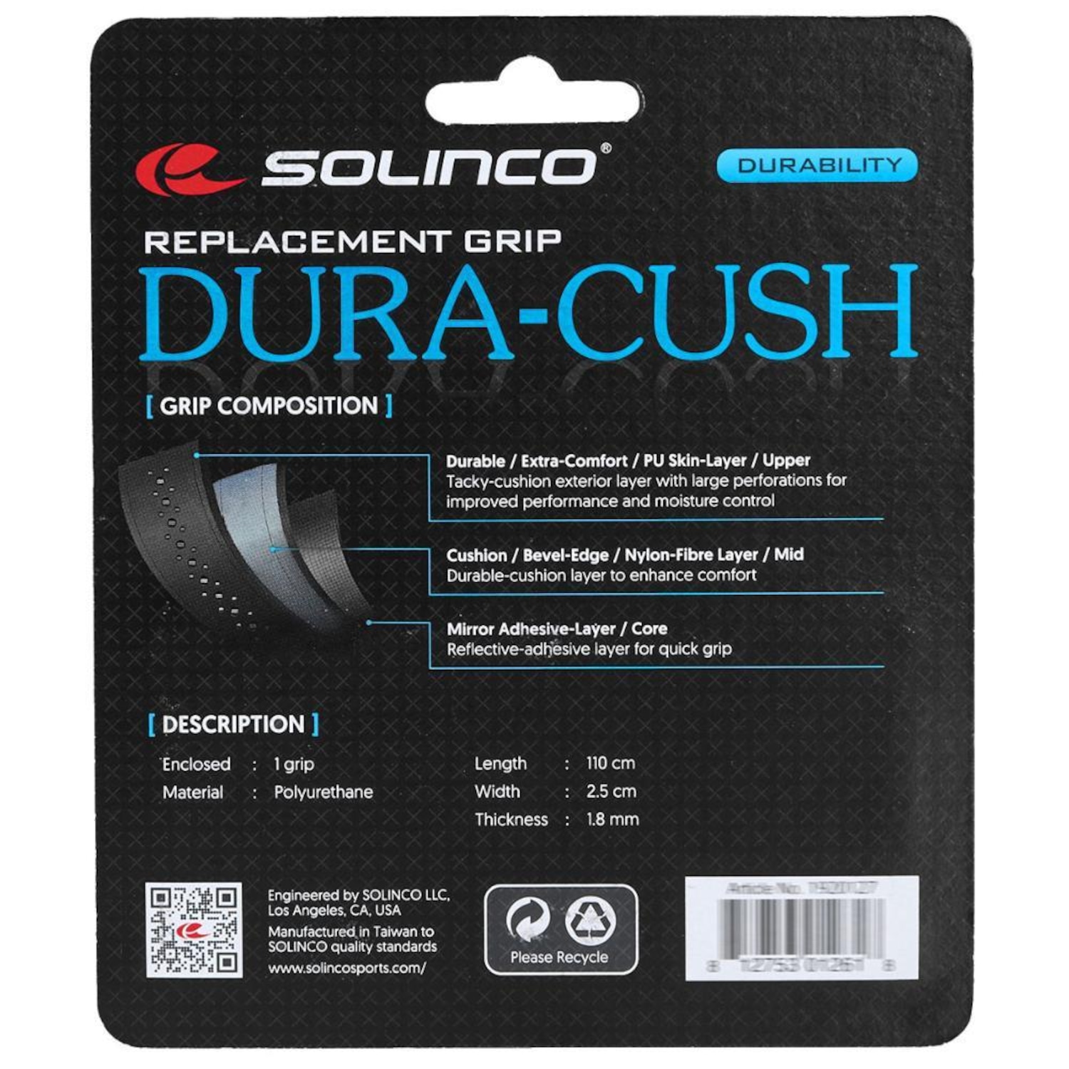 Cushion Grip Solinco Dura Cush - Foto 4