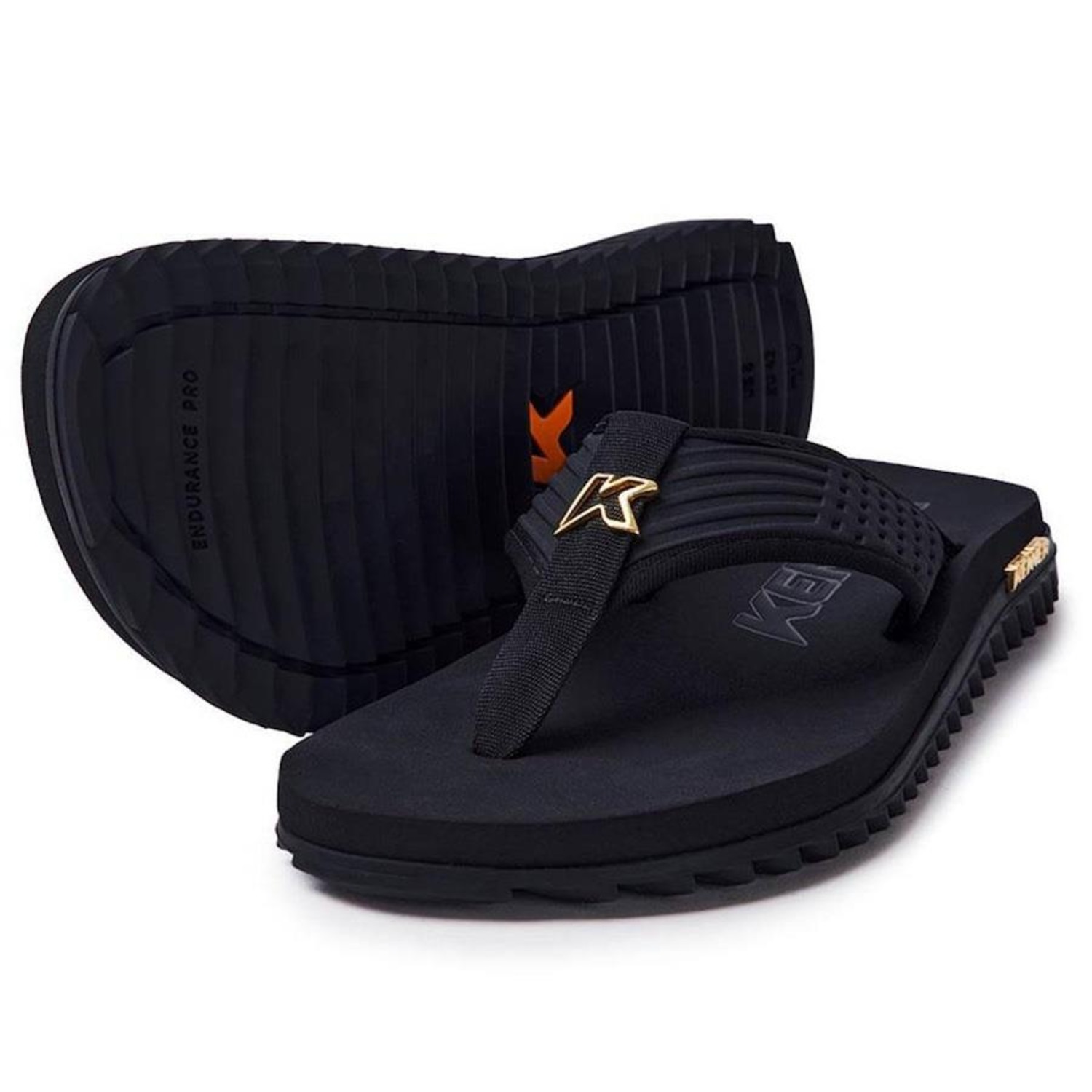 Chinelo Kenner Kivah Dots Gold - Masculino - Foto 1