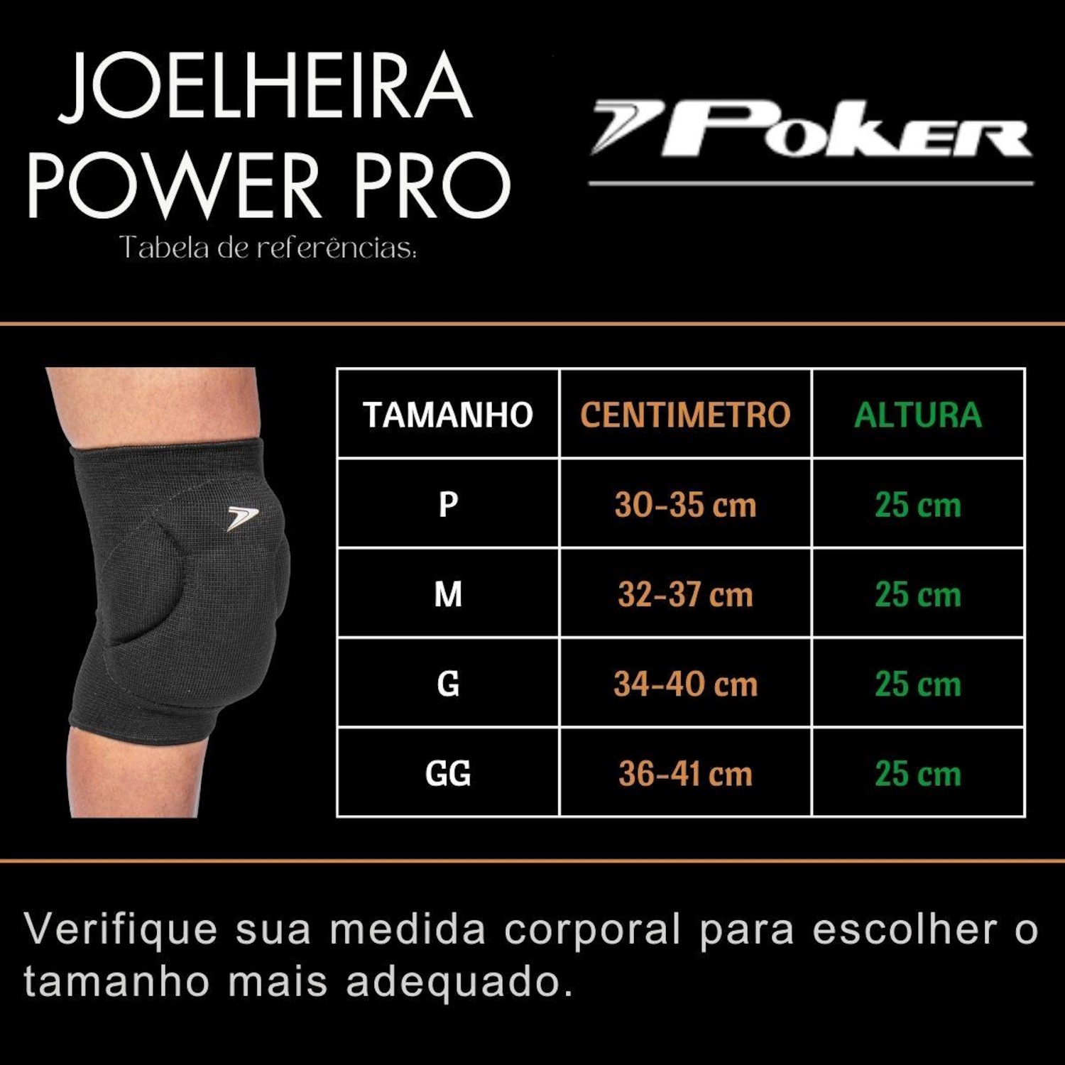 Joelheira Vôlei Poker SPRy Power - Foto 4