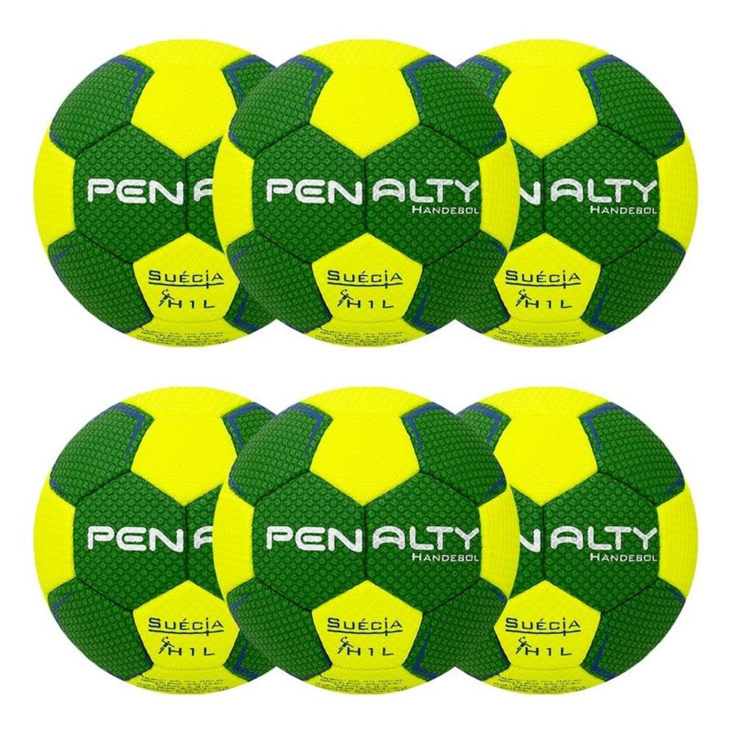 Kit Bolas de Handebol Penalty Suécia H1L Ultra Grip - 6 Unidades - Foto 1