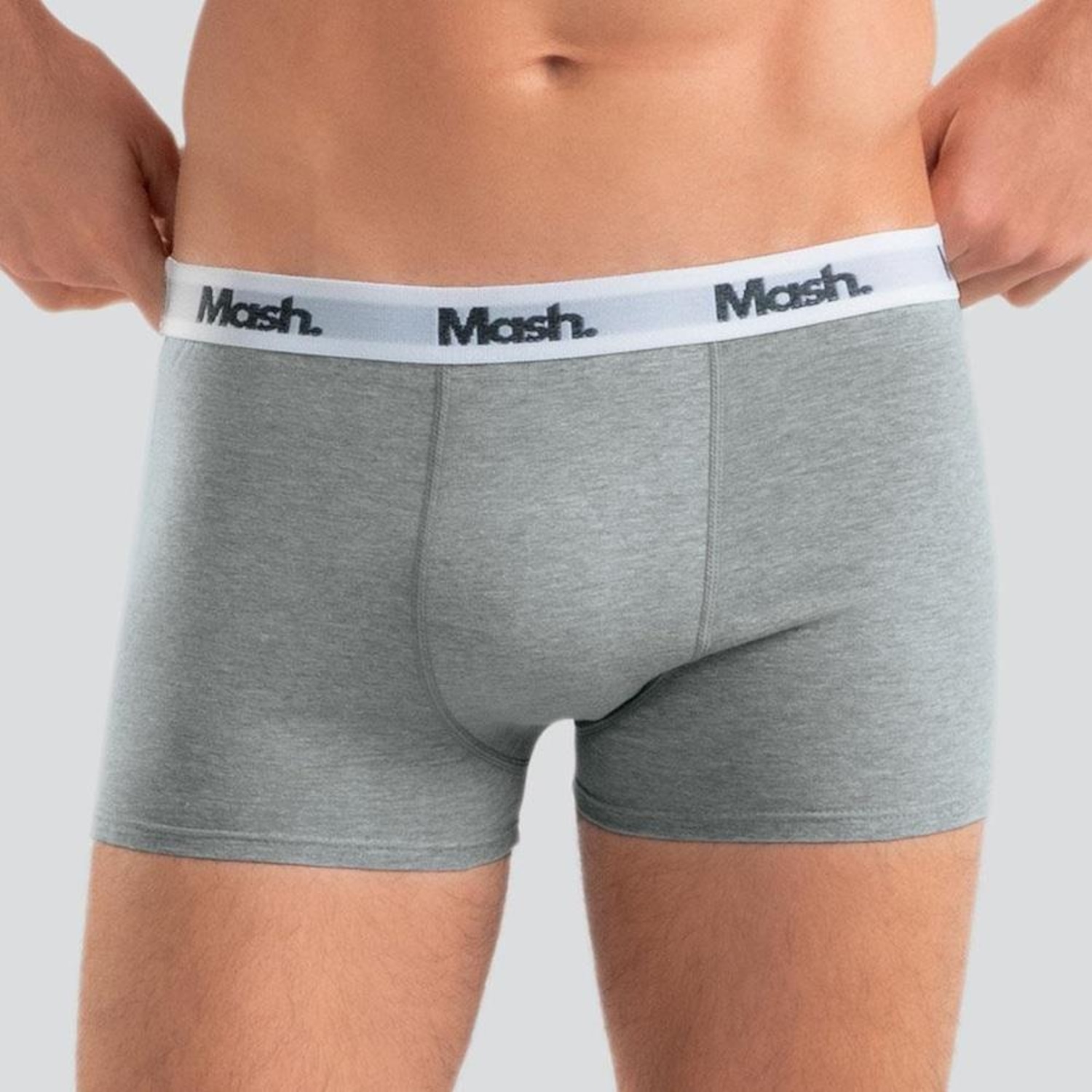 Kit de Cuecas Boxer Mash Cotton Listras - Adulto - 3 Unidades - Foto 1