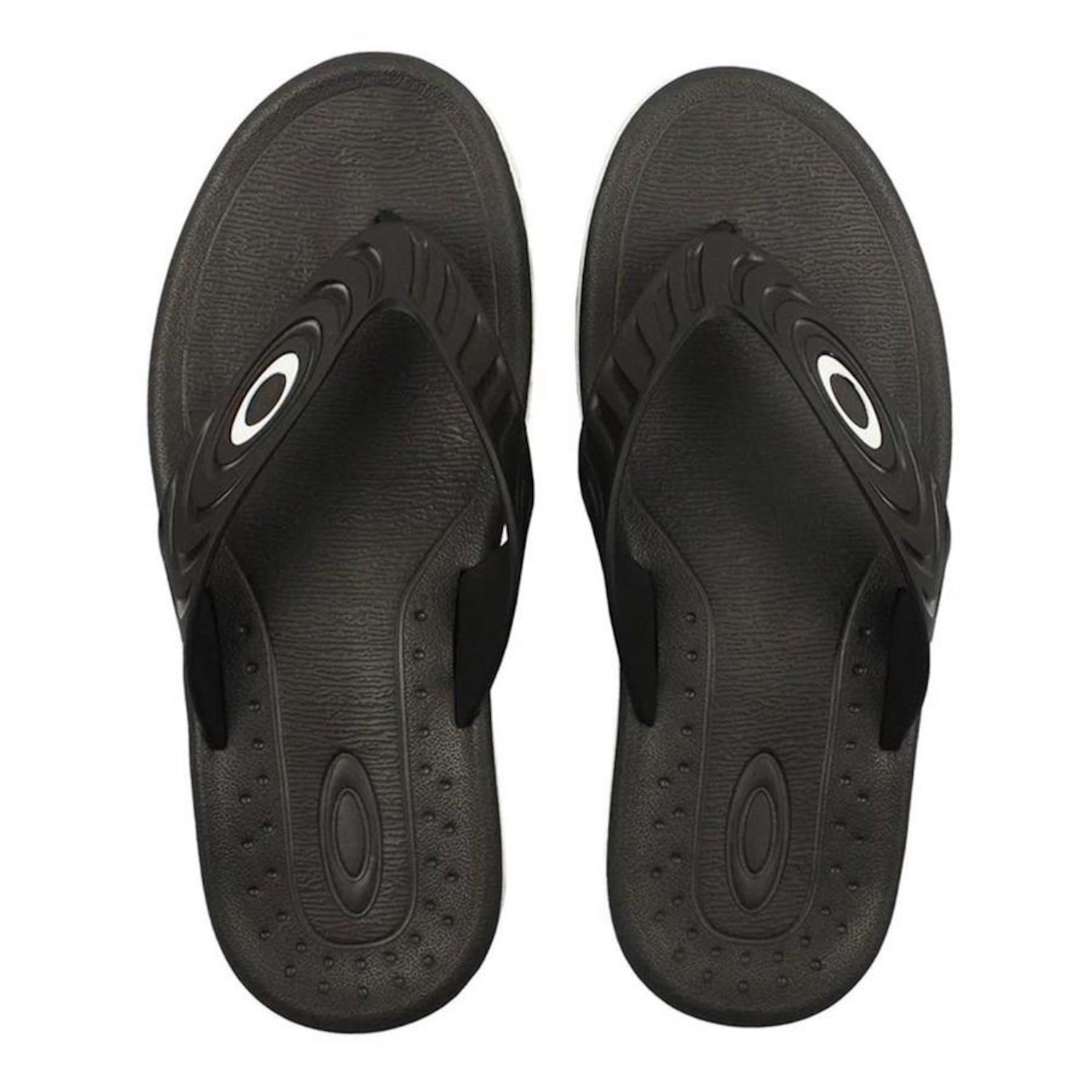 Chinelo Oakley Titan Black Red - Masculino - Foto 1