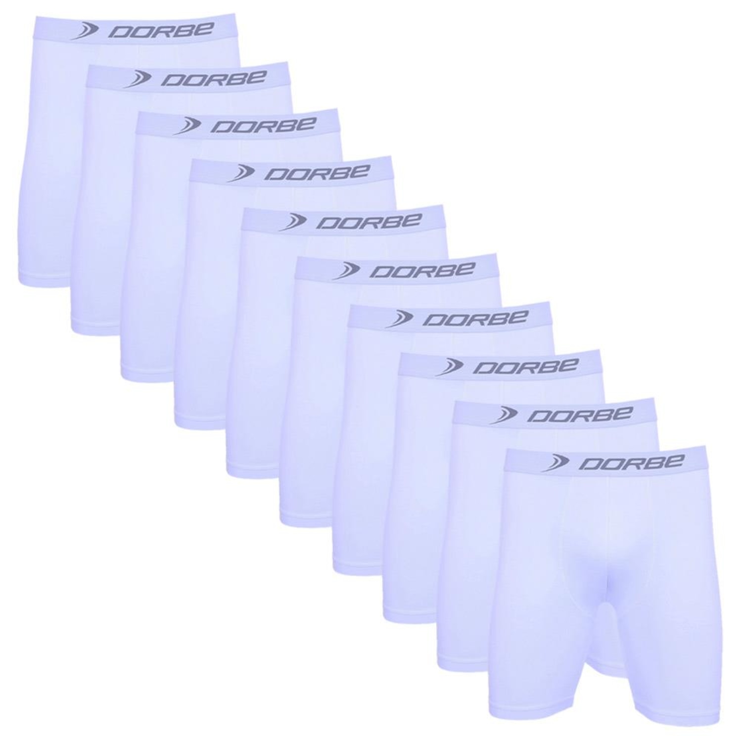 Kit de Cuecas Long Leg Dorbe Algodão - 10 Unidades - Adulto - Foto 1