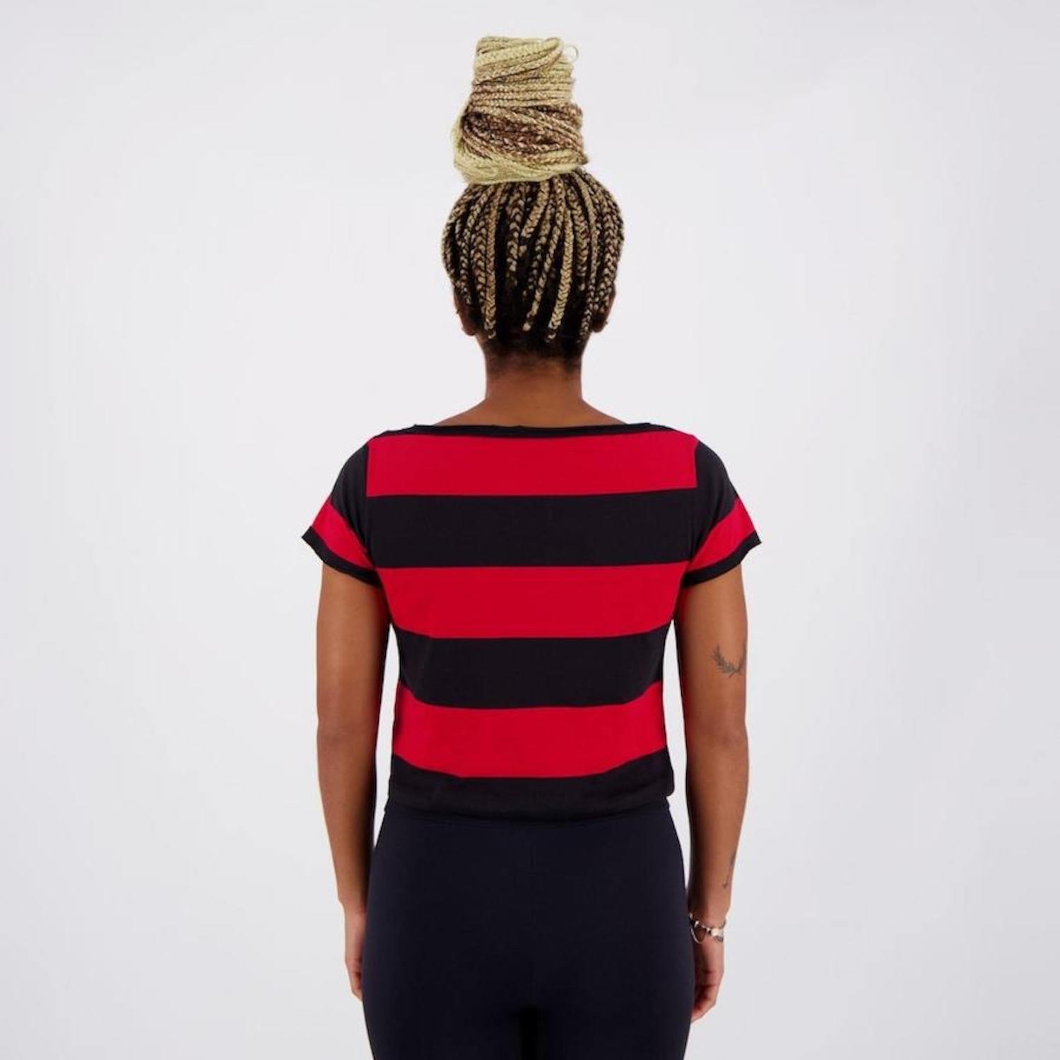 Blusa Cropped do Flamengo Braziline Vibe - Feminina - Foto 2
