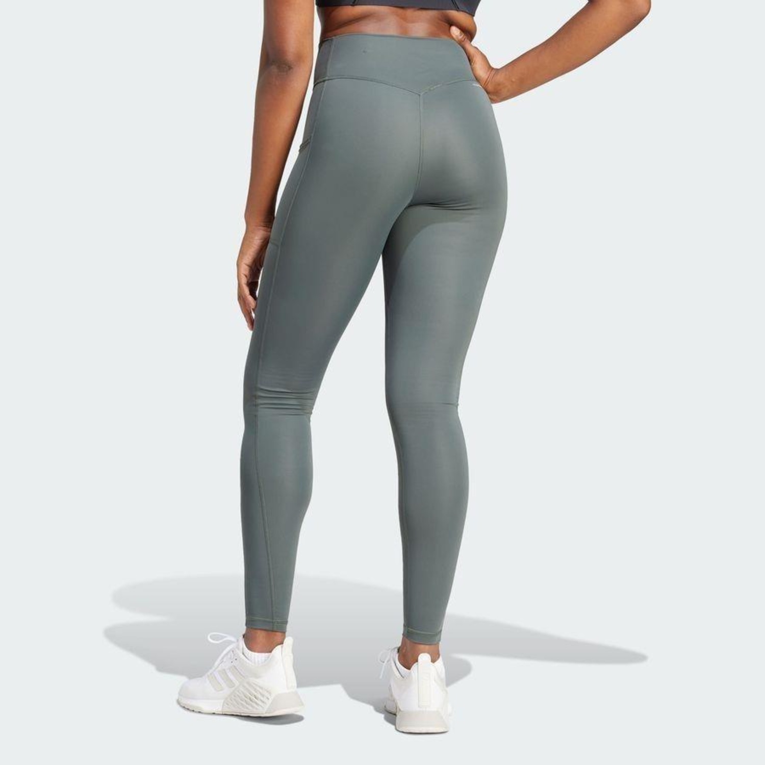 Calça Legging adidas Opt 3S 1/1 L - Feminina - Foto 4