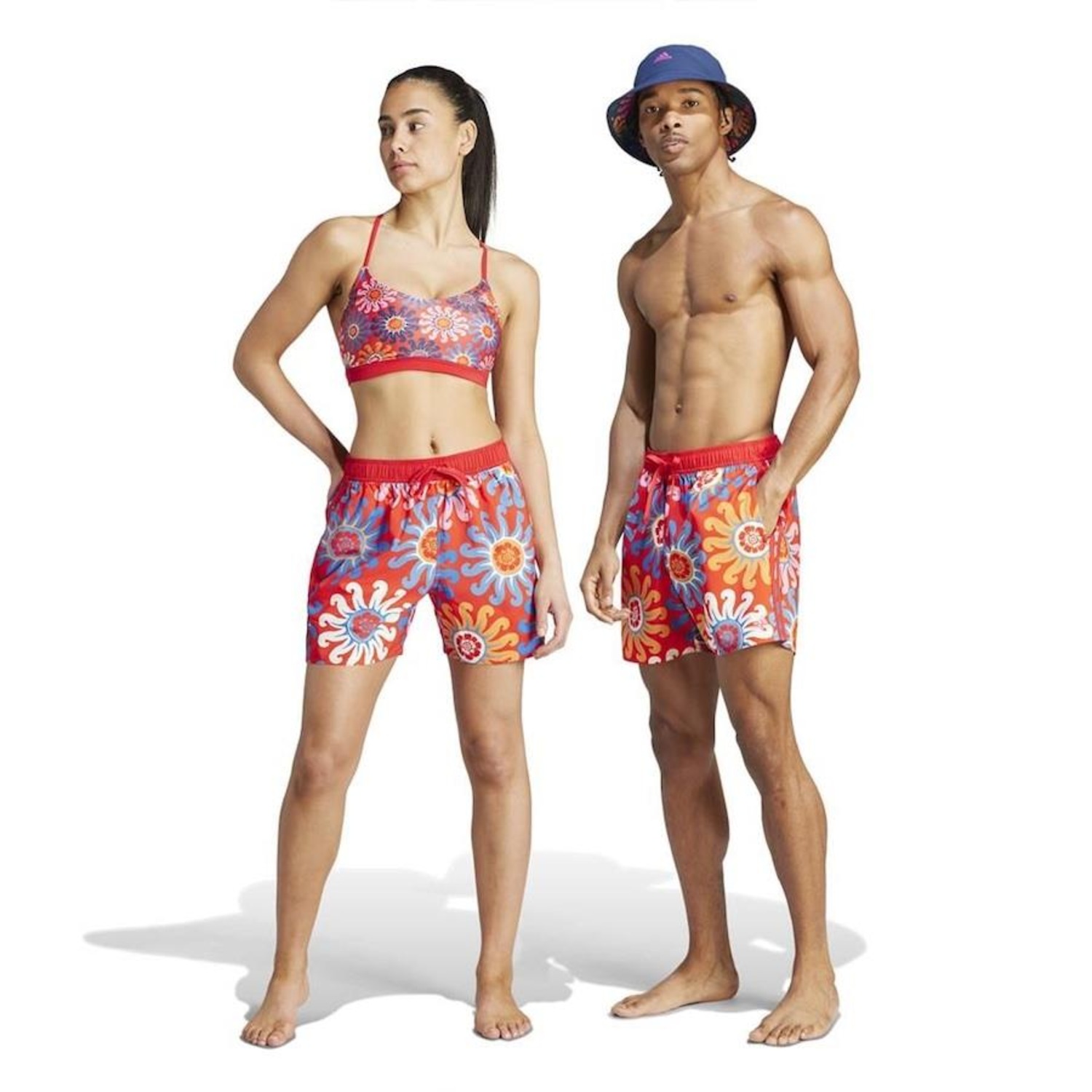 Shorts Natação adidas X Farm Rio - Unissex - Foto 1
