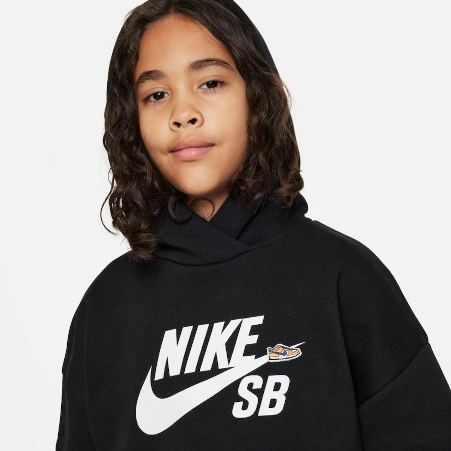 Blusão com Capuz Nike Sb Icon Fleece Easyon - Infantil - Foto 3