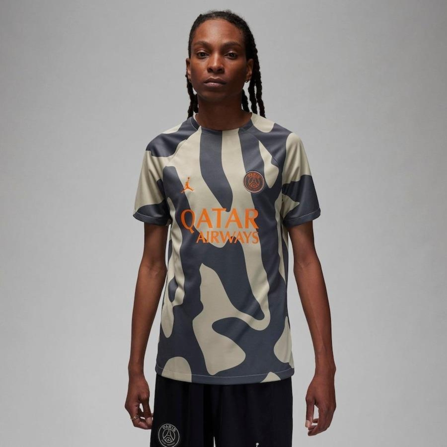 Camiseta do PSG Nike Jordan Pré-Jogo Iii - Masculina - Foto 1