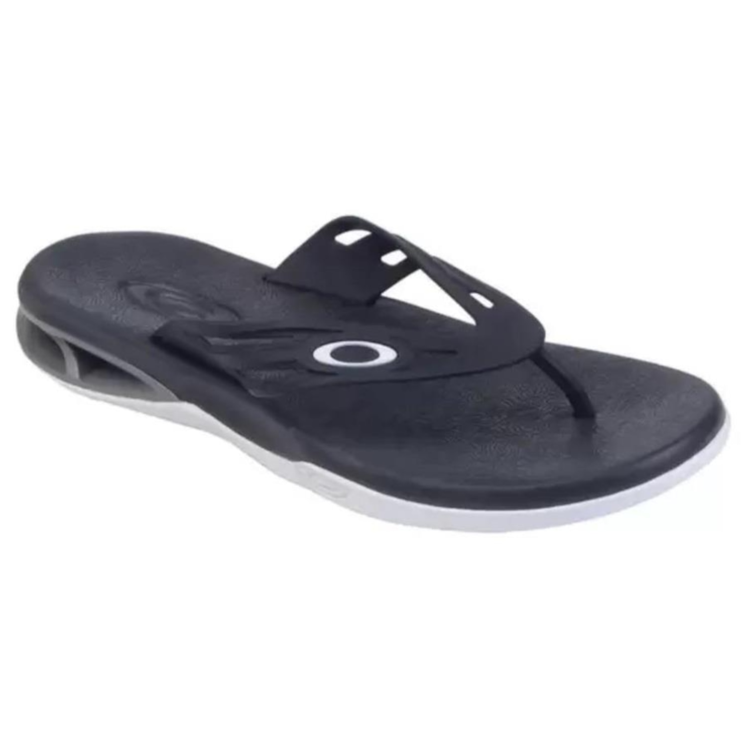 Chinelo Oakley Killer Point Ii Preto Branco-- Masculino - Foto 1