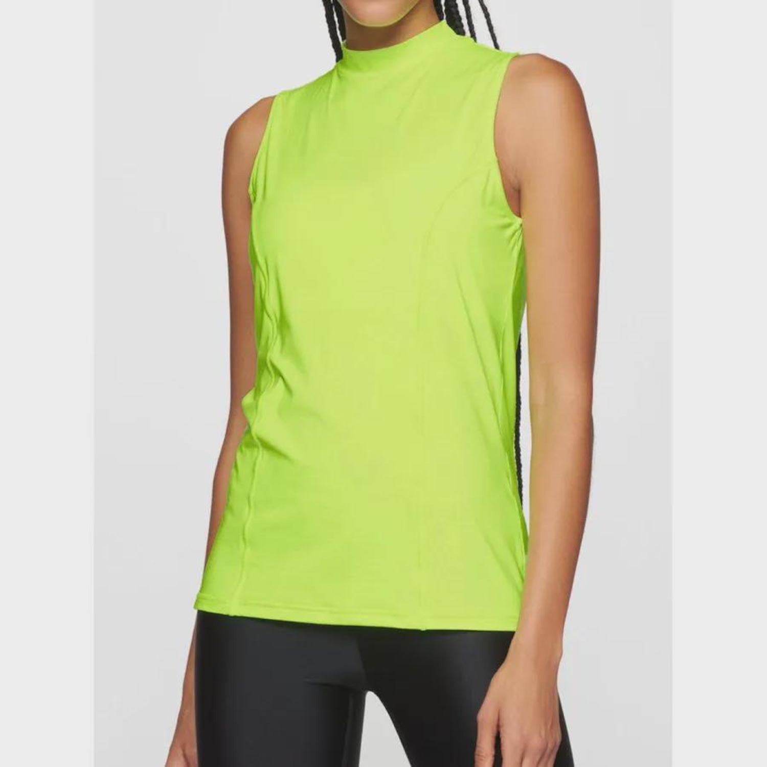 Camiseta Regata Body For Sure com Gola Alta U.V - Feminina - Foto 1
