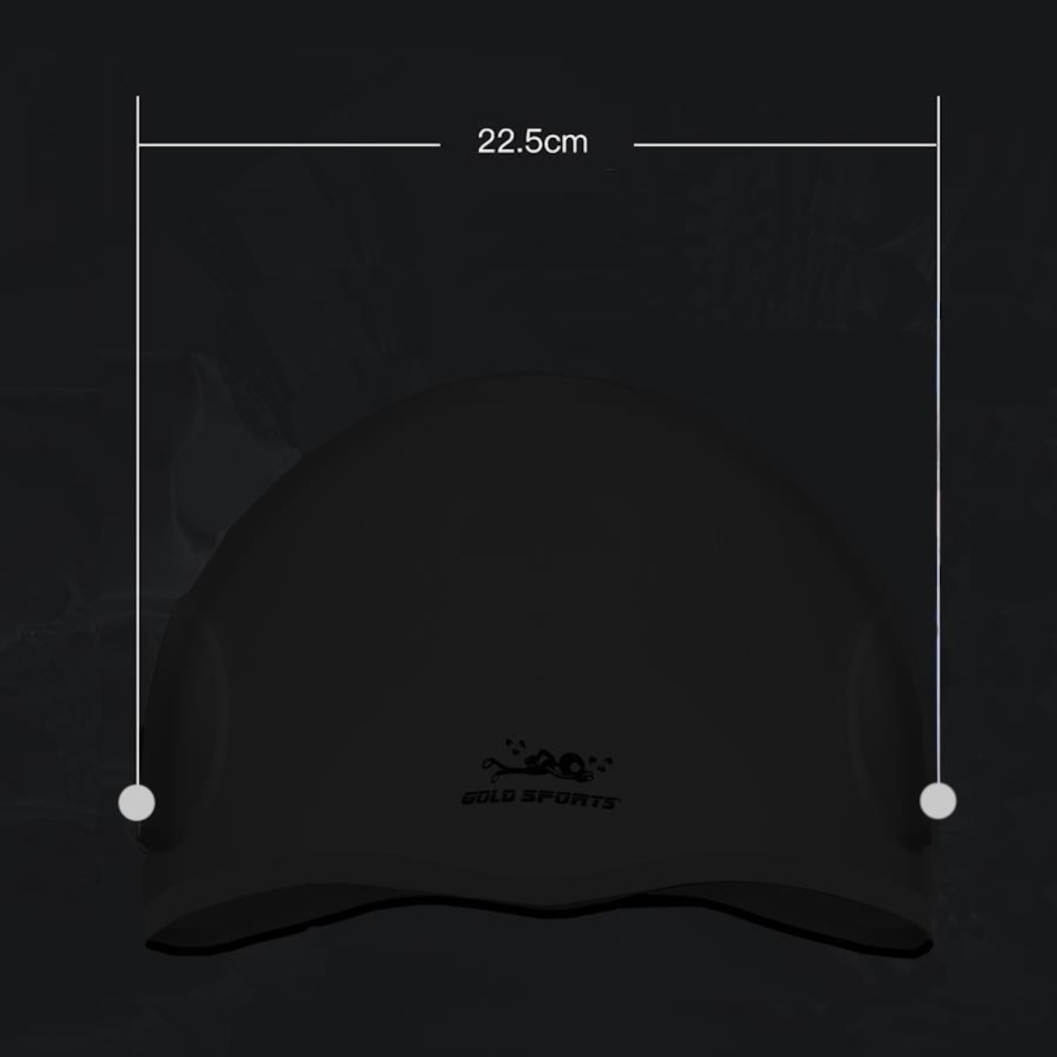 Touca de Natação Gold Sports Ergononico Ultra Confort de Silicone com Cobertura Das Orelhas - Adulto - Foto 4