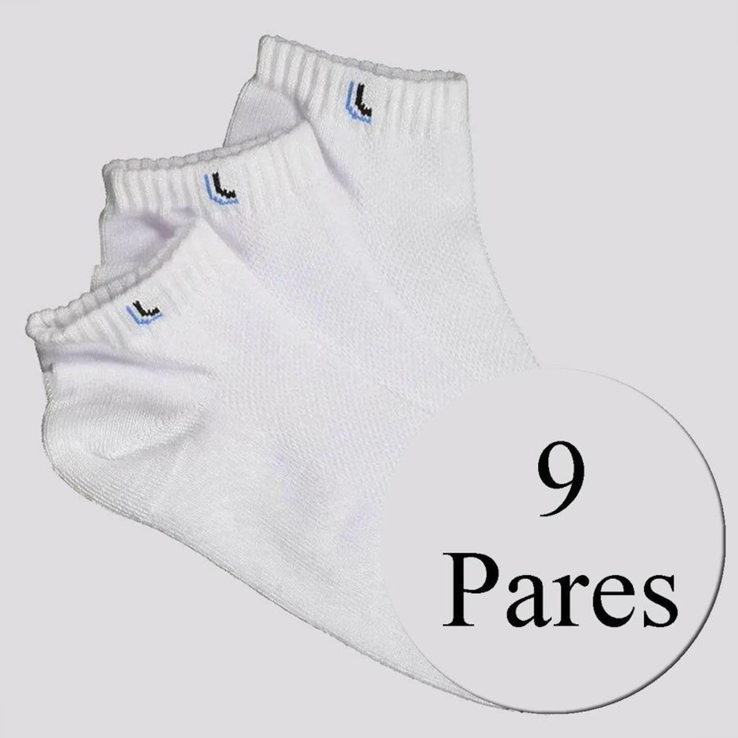 Kit Meias Lupo Walk Cano Curto - 9 Pares - Adulto - Foto 2
