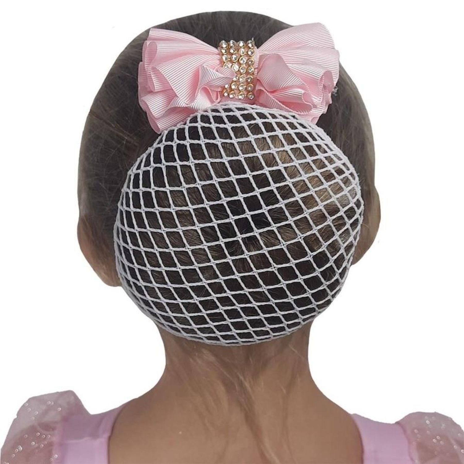 Redinha de Cabelo Vya Fit com Laço de Fita Infantil - Foto 3