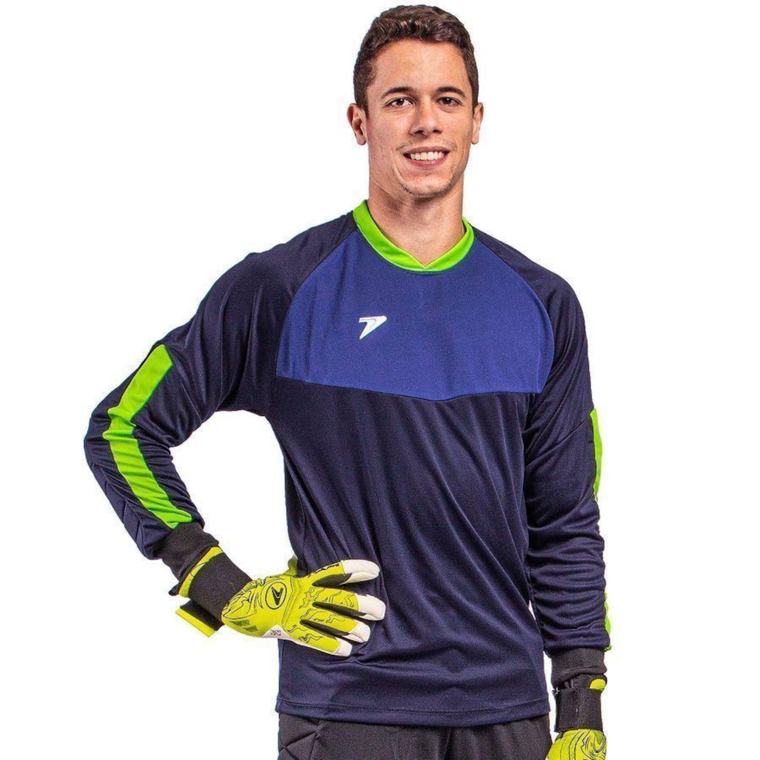Camisa de Goleiro Poker Manga Longa Shard - Masculina - Foto 1