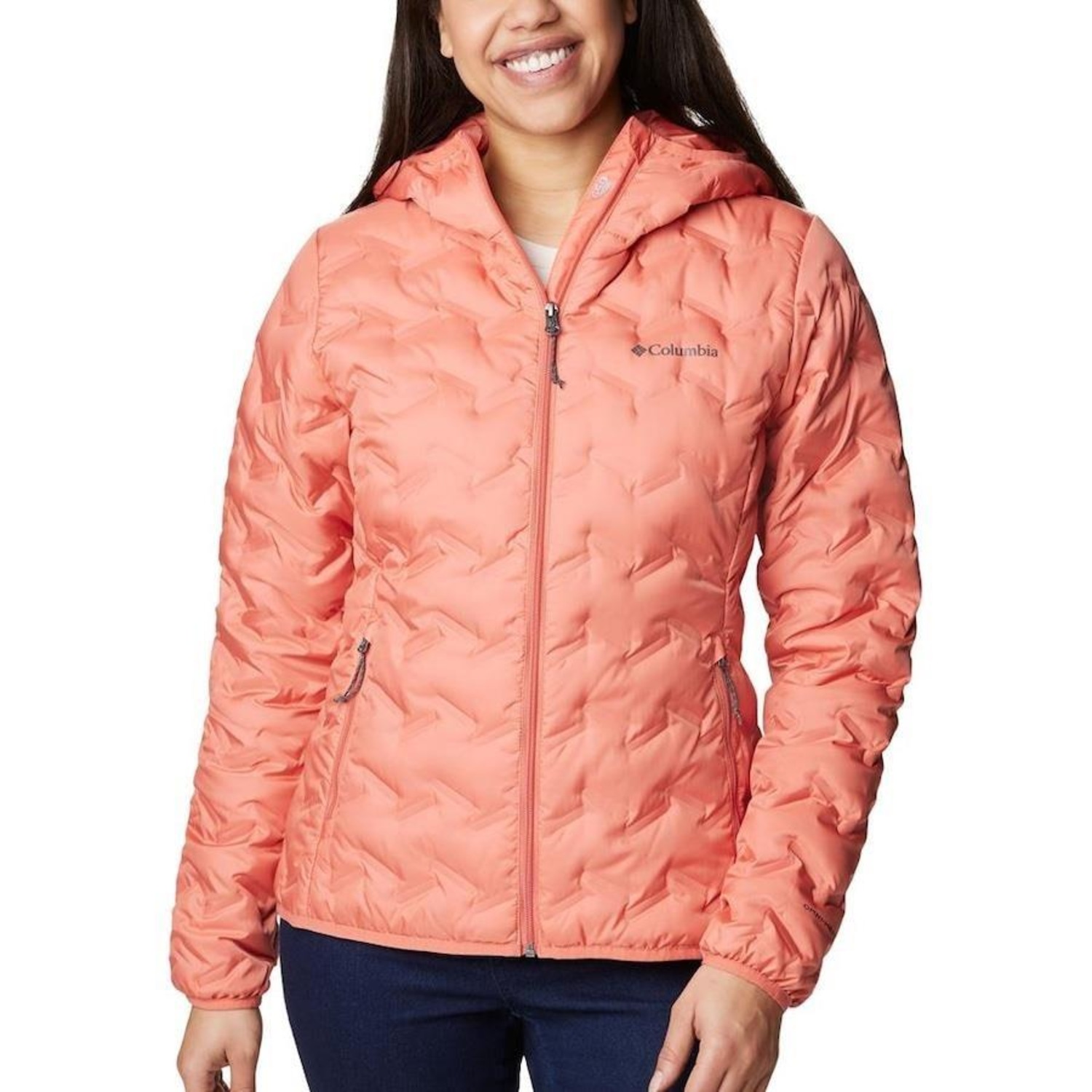 Jaqueta Columbia Down Delta Ridge Hooded Feminino - Foto 1