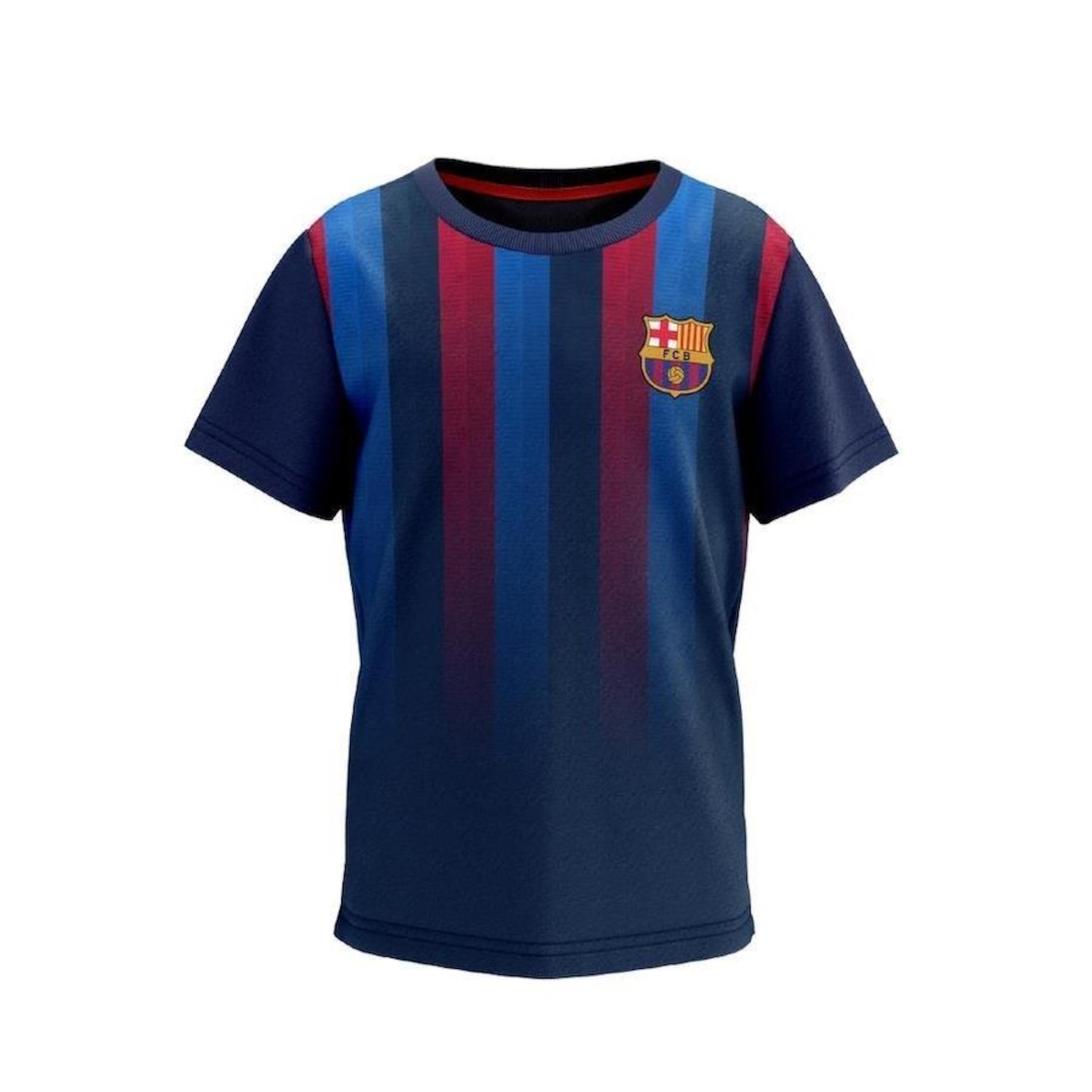 Camisa do Barcelona Stamina Listras Braziline - Infantil - Foto 1