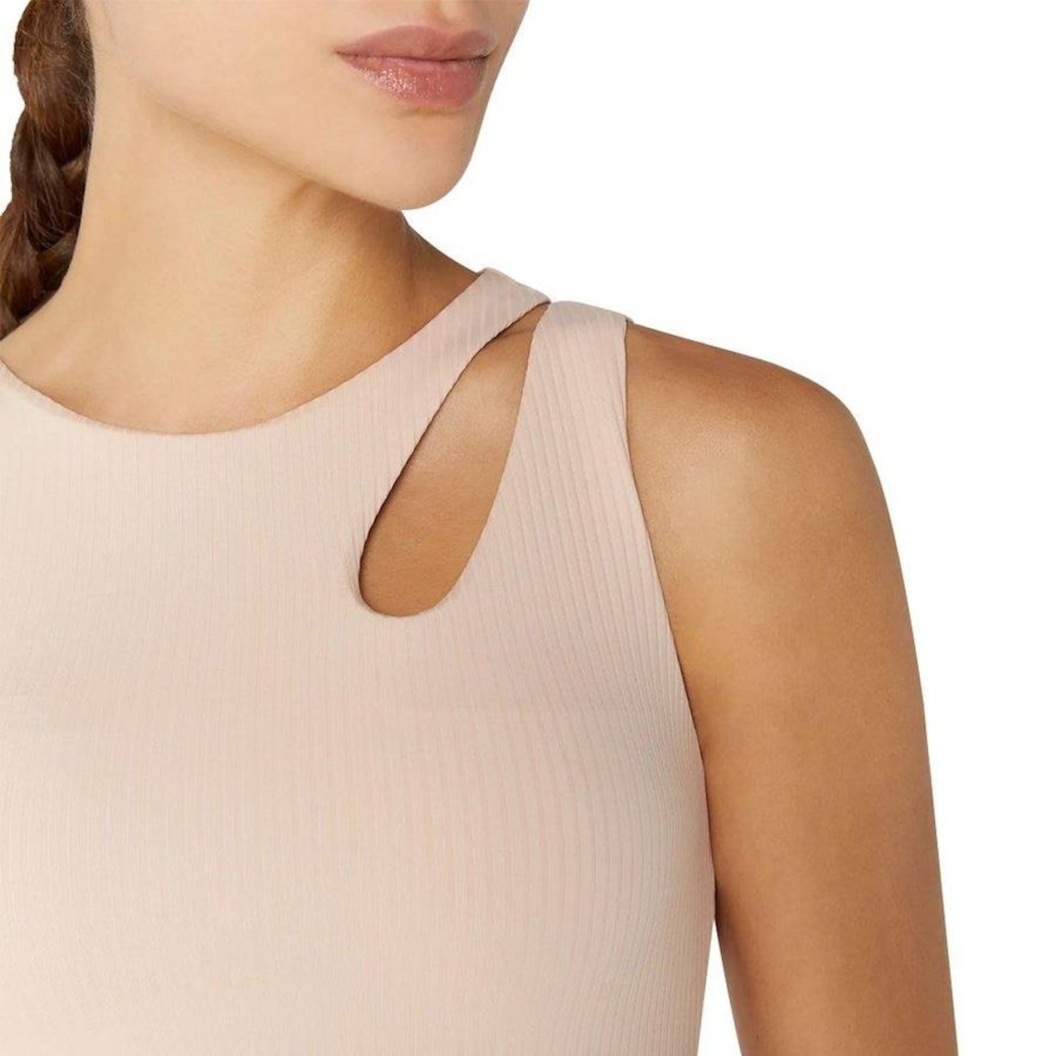 Top Fitness Alto Giro Assimétrico - Feminino - Foto 3