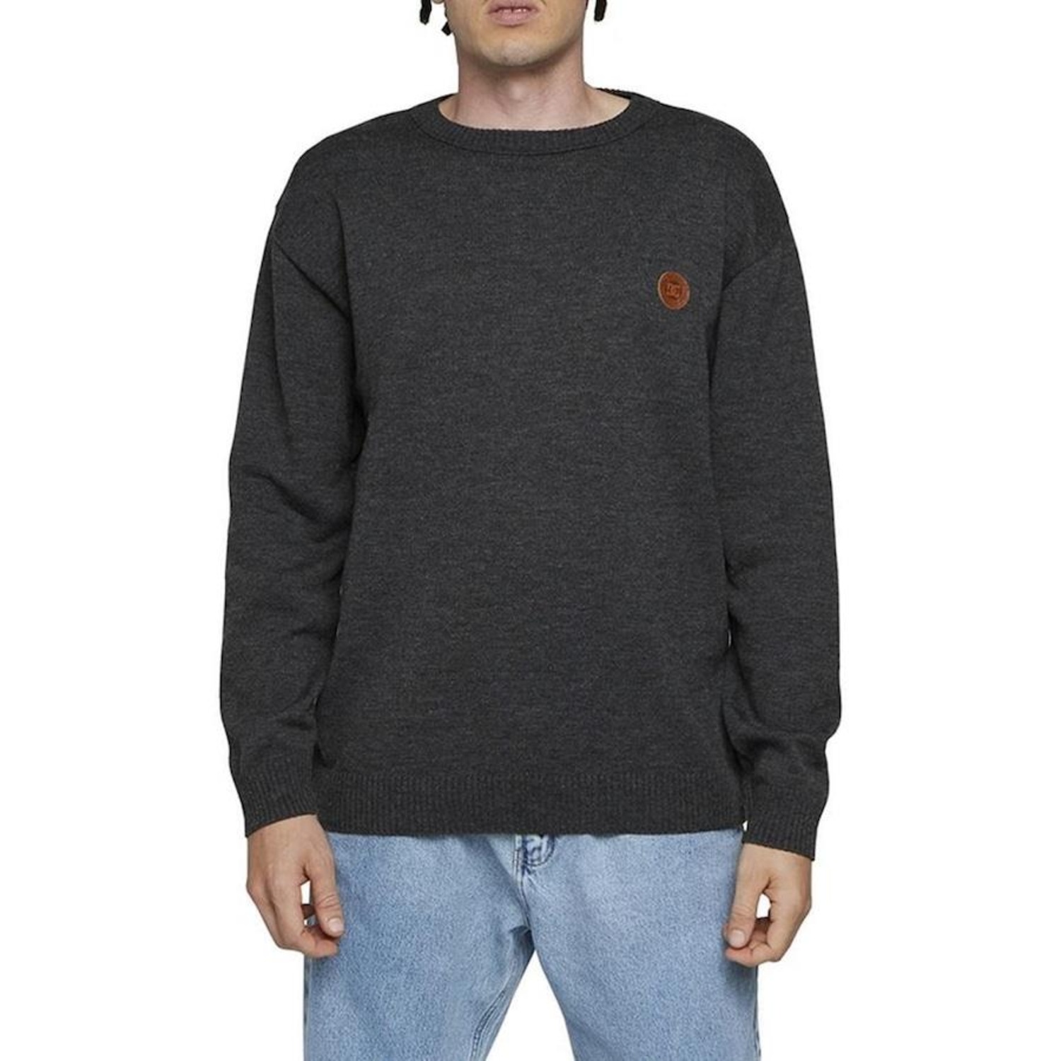 Blusão de Tricot Dc Shoes Classic Circle Star - Masculino - Foto 1
