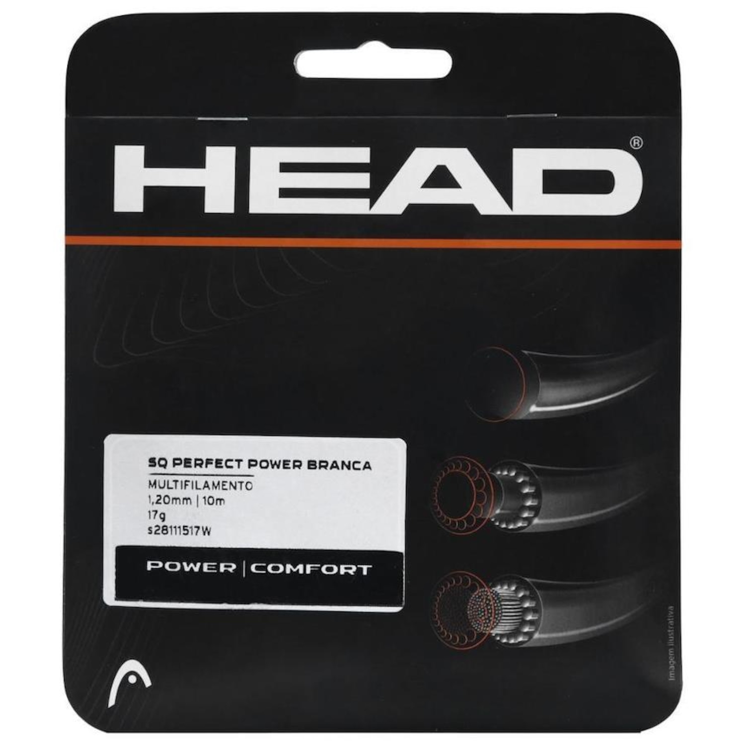 Corda Head Squash Perfect Power 17L 1.20Mm Set Individual - Foto 1