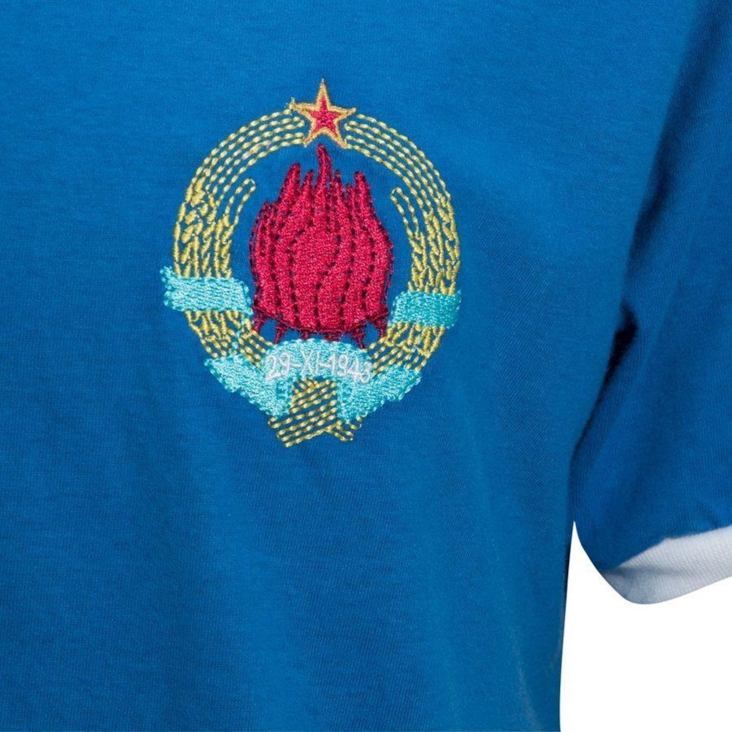 Camisa Iugoslávia 1980 - Liga Retro - Masculina - Foto 4