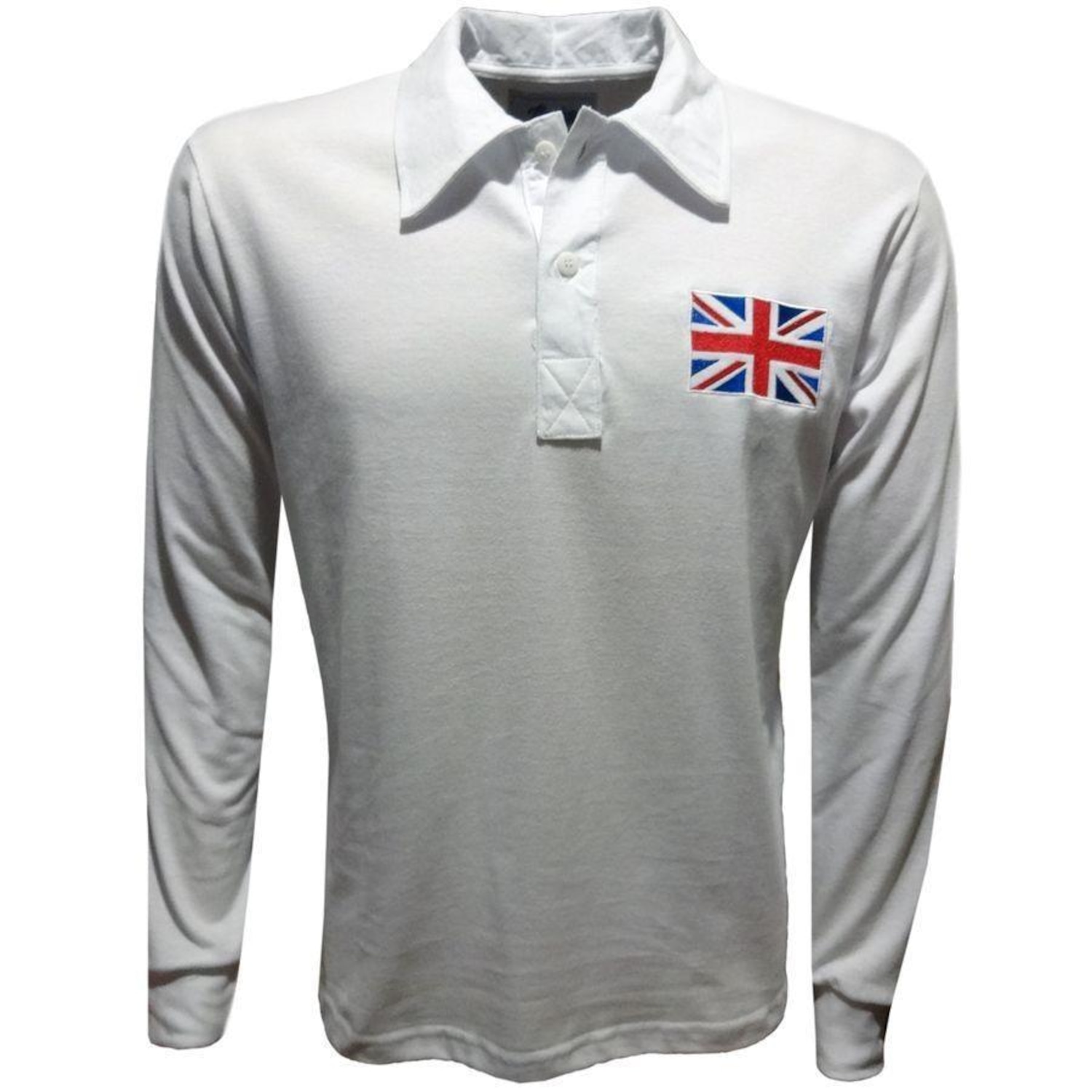 Camiseta Liga Retrô Manga Longa Reino Unido 1908 - Masculina - Foto 1
