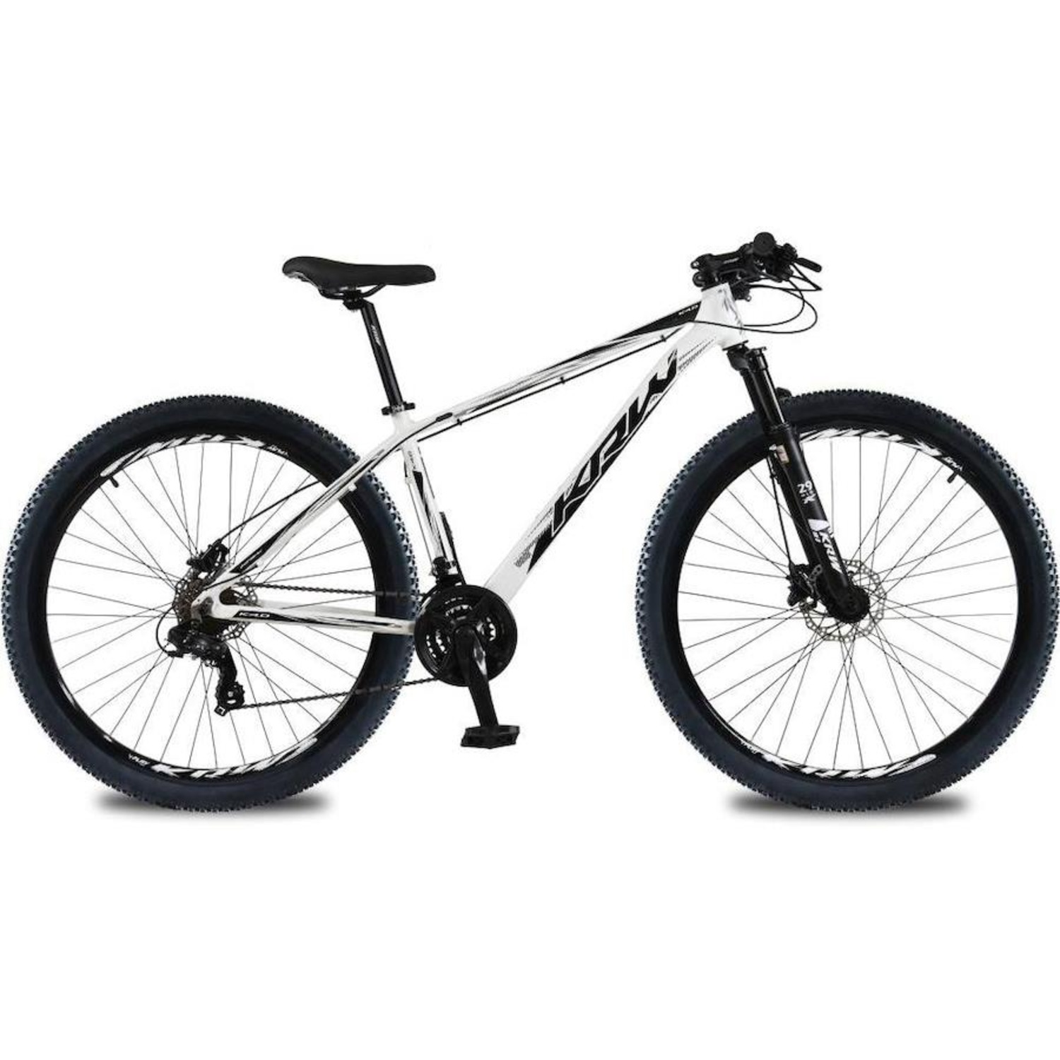 Bicicleta Aro 29 Krw Alumínio 24Vel Shimano Alivio Hidráulico Suspensão Trava Ombro e Cassete Kr12 - Foto 2