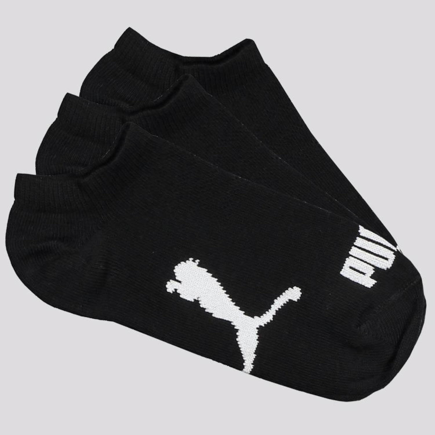 Kit Meia Puma Sapatilha - 3 Pares - Infantil - Foto 1