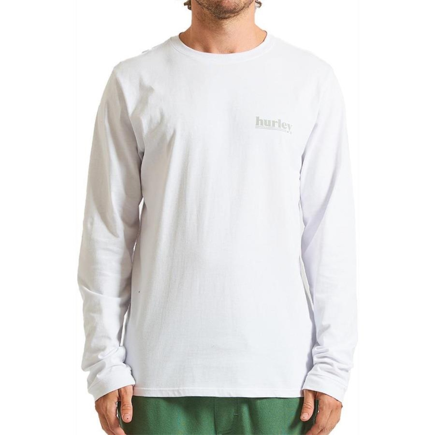 Camiseta Hurley Manga Longa Puff - Masculina - Foto 1