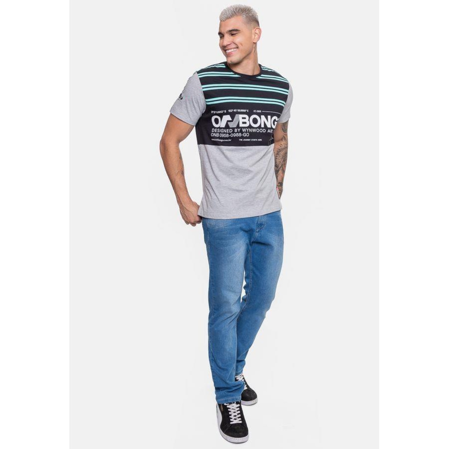 Camiseta Onbongo Here - Masculina - Foto 4