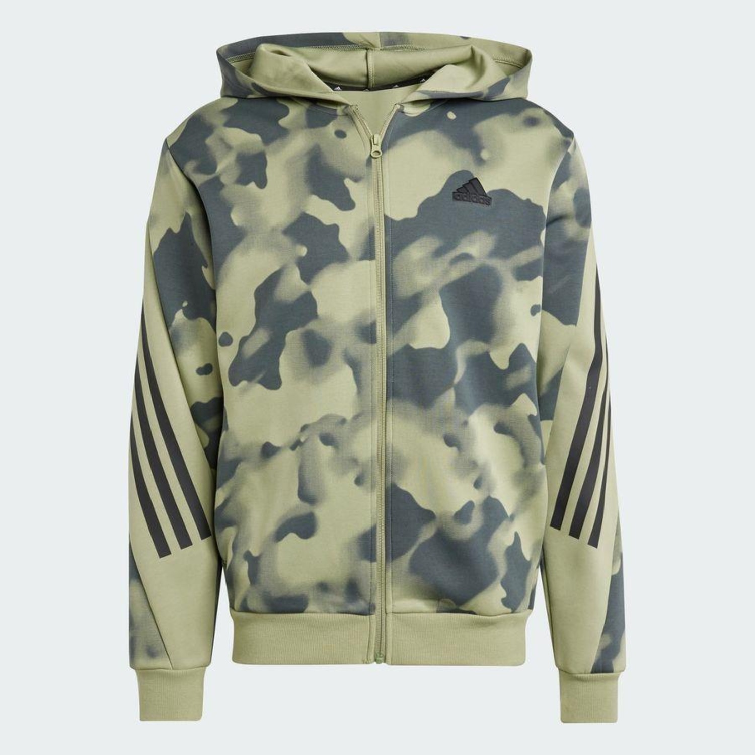 Jaqueta de Moletom com Capuz adidas Estampa Corrida Future Icons Três Listras - Masculina - Foto 4
