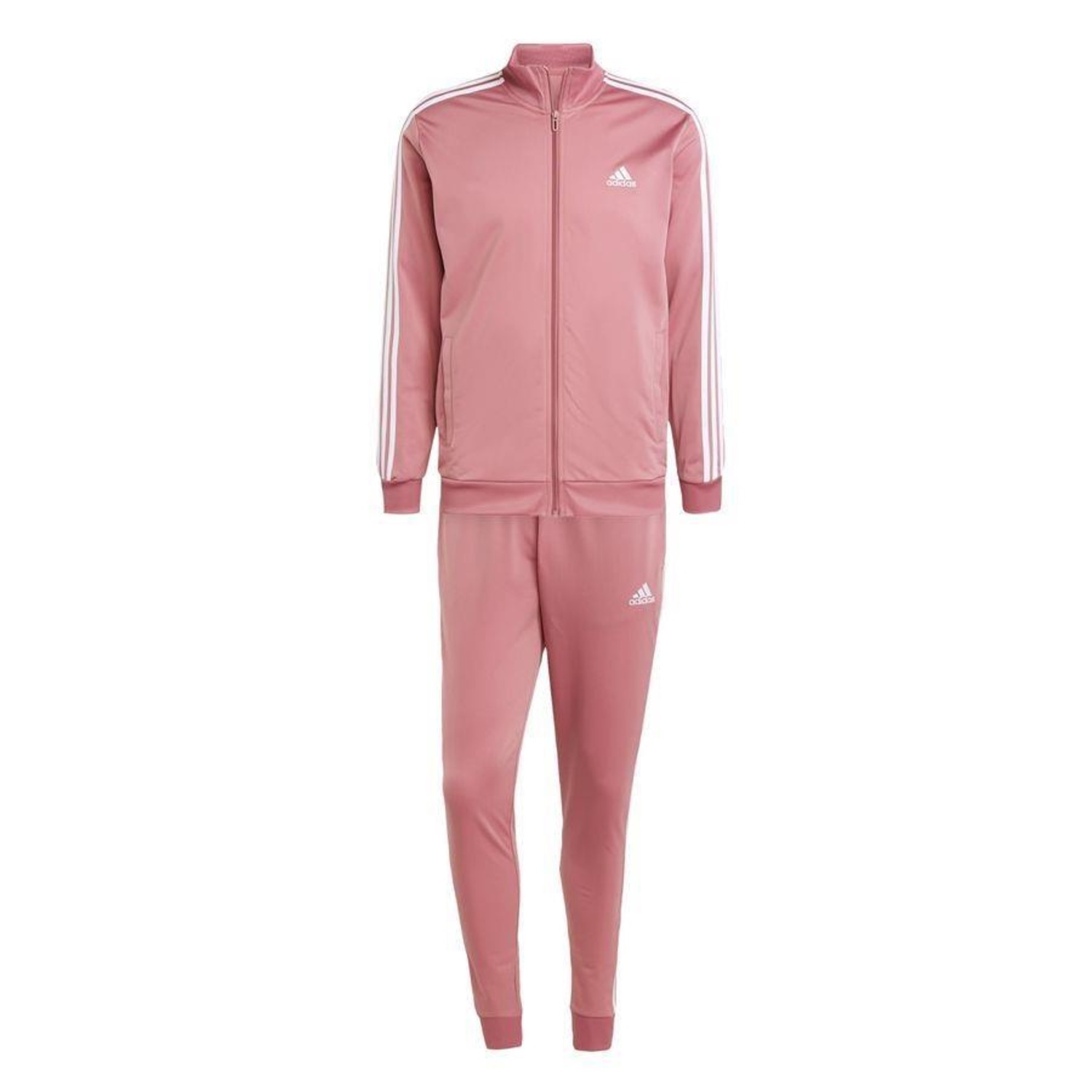 Agasalho sem Capuz adidas Malha Basic 3-Stripes - Feminino - Foto 1