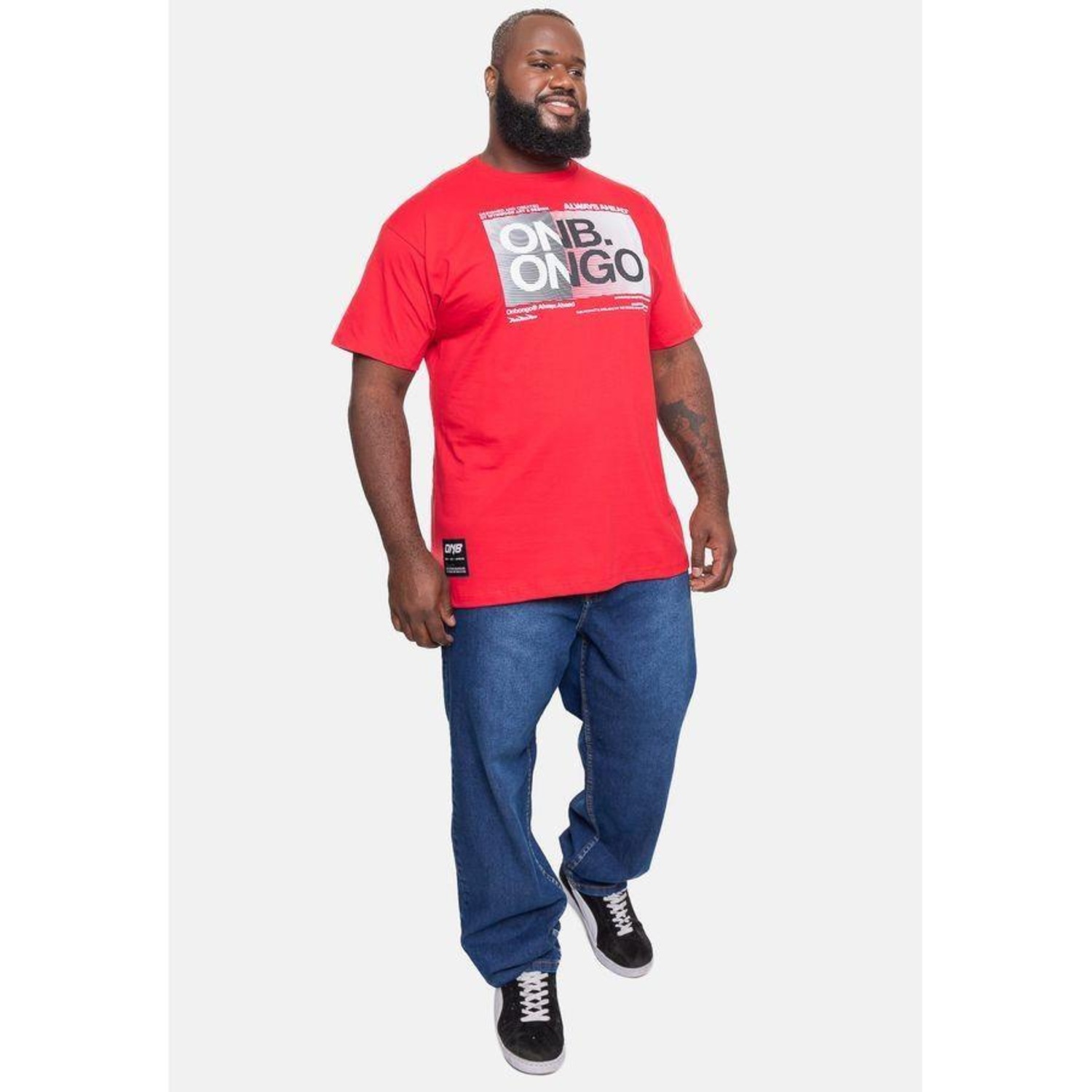 Camiseta Onbongo Plus Size Estampada - Masculina - Foto 2