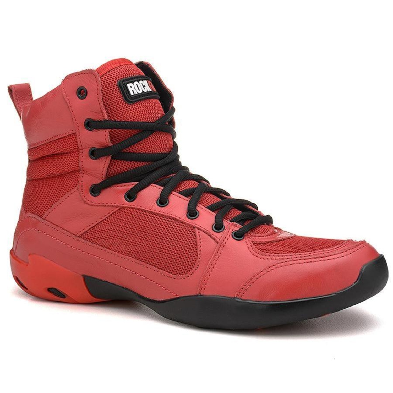 Bota de Treino Rock Fit Challenger Em Couro - Masculina - Foto 1