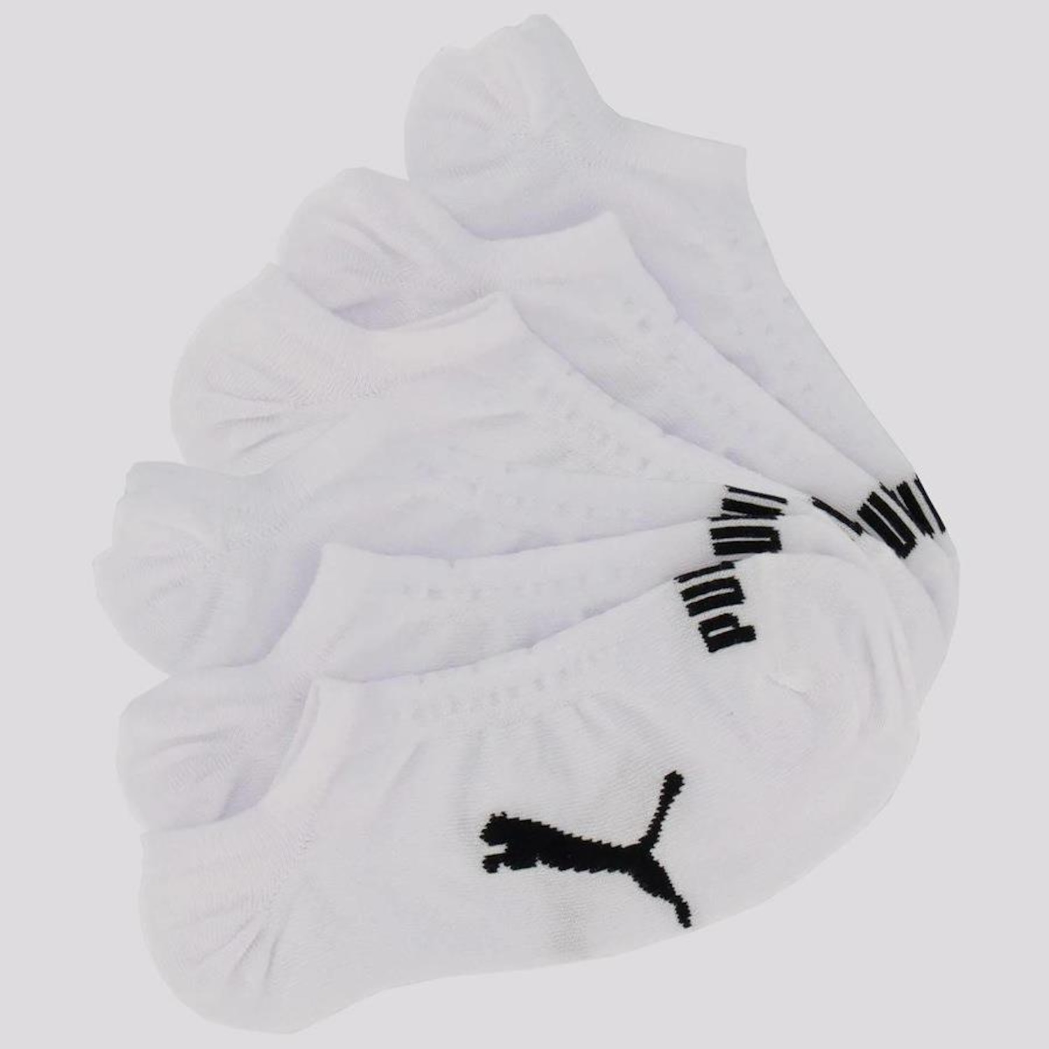 Kit Meia Puma Sapatilha - 6 Pares - Unissex - Foto 1
