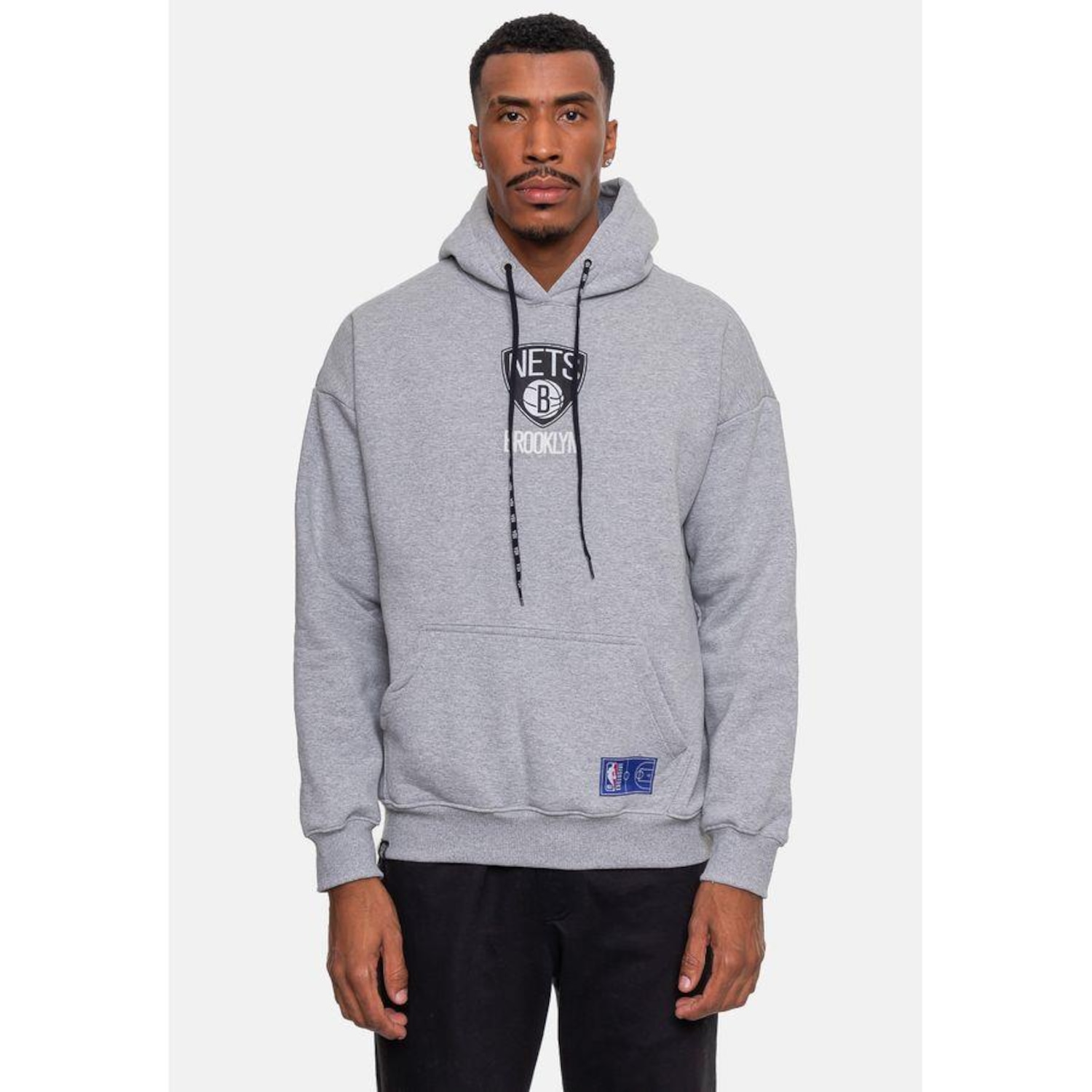 Blusão De Moletom Com Capuz NBA Conference Brooklyn Nets - Masculino - Foto 1