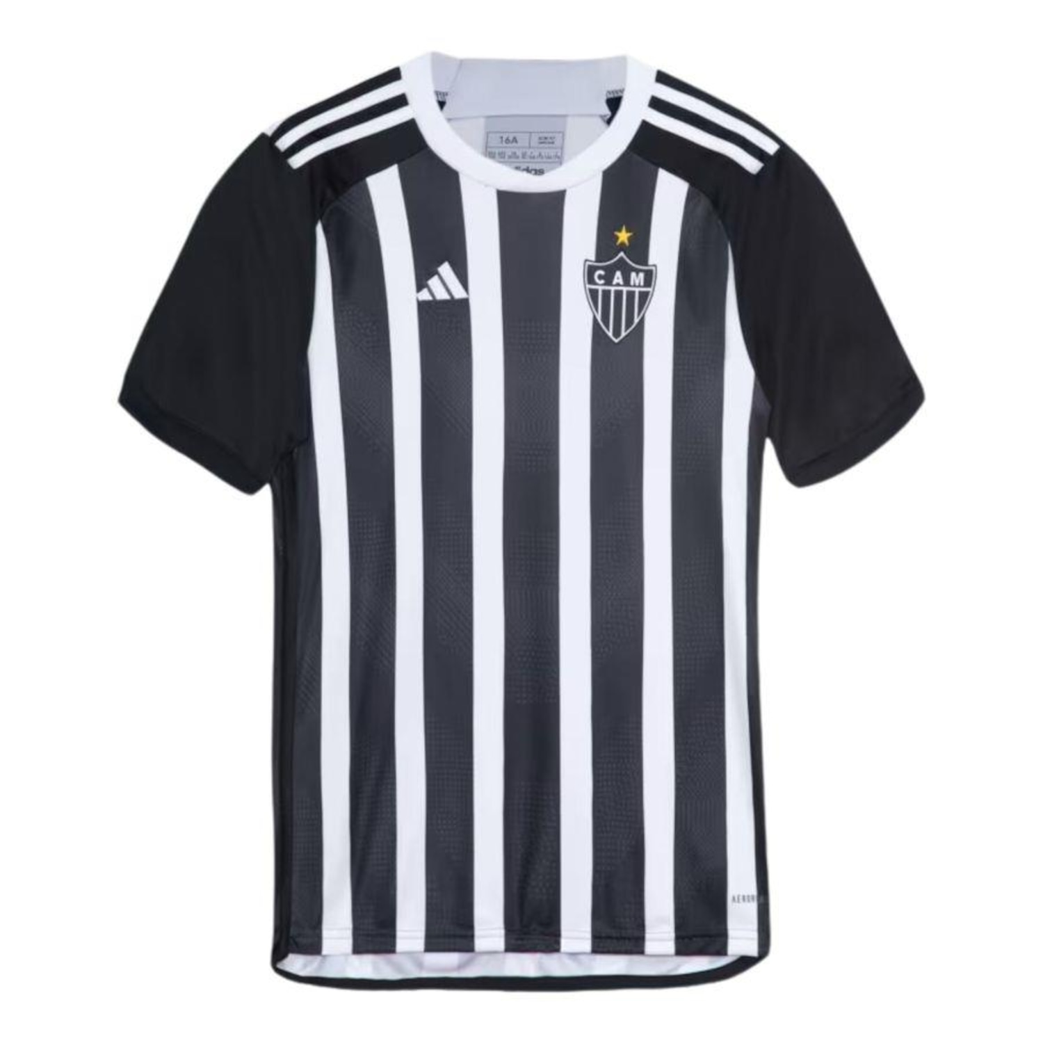 Camisa Atlético Mineiro I 2024/25 Adidas Torcedor Infantil - Preta/Branca - Adidas - Unissex - Foto 1