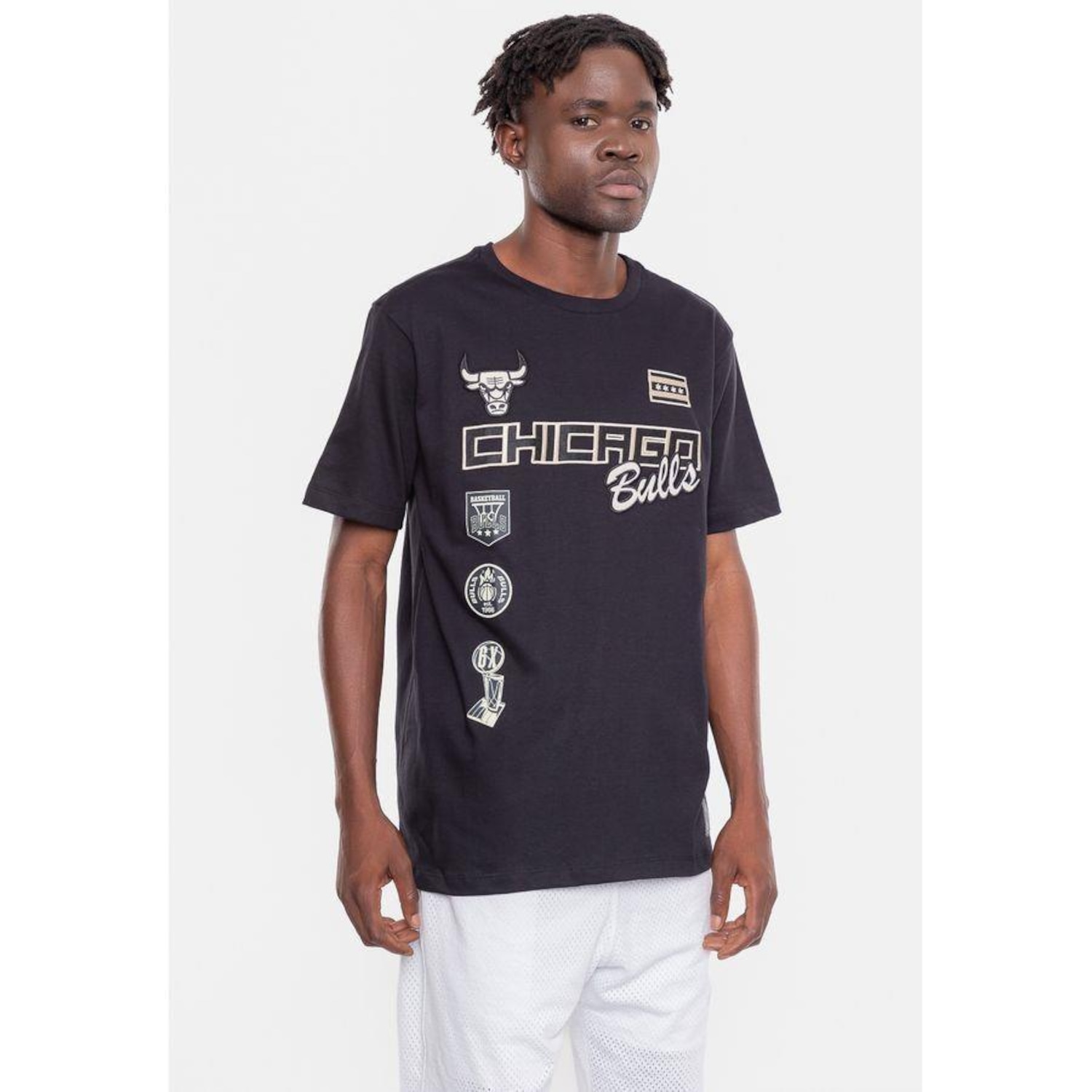 Camiseta NBA Flag City Chicago Bulls - Masculina - Foto 1
