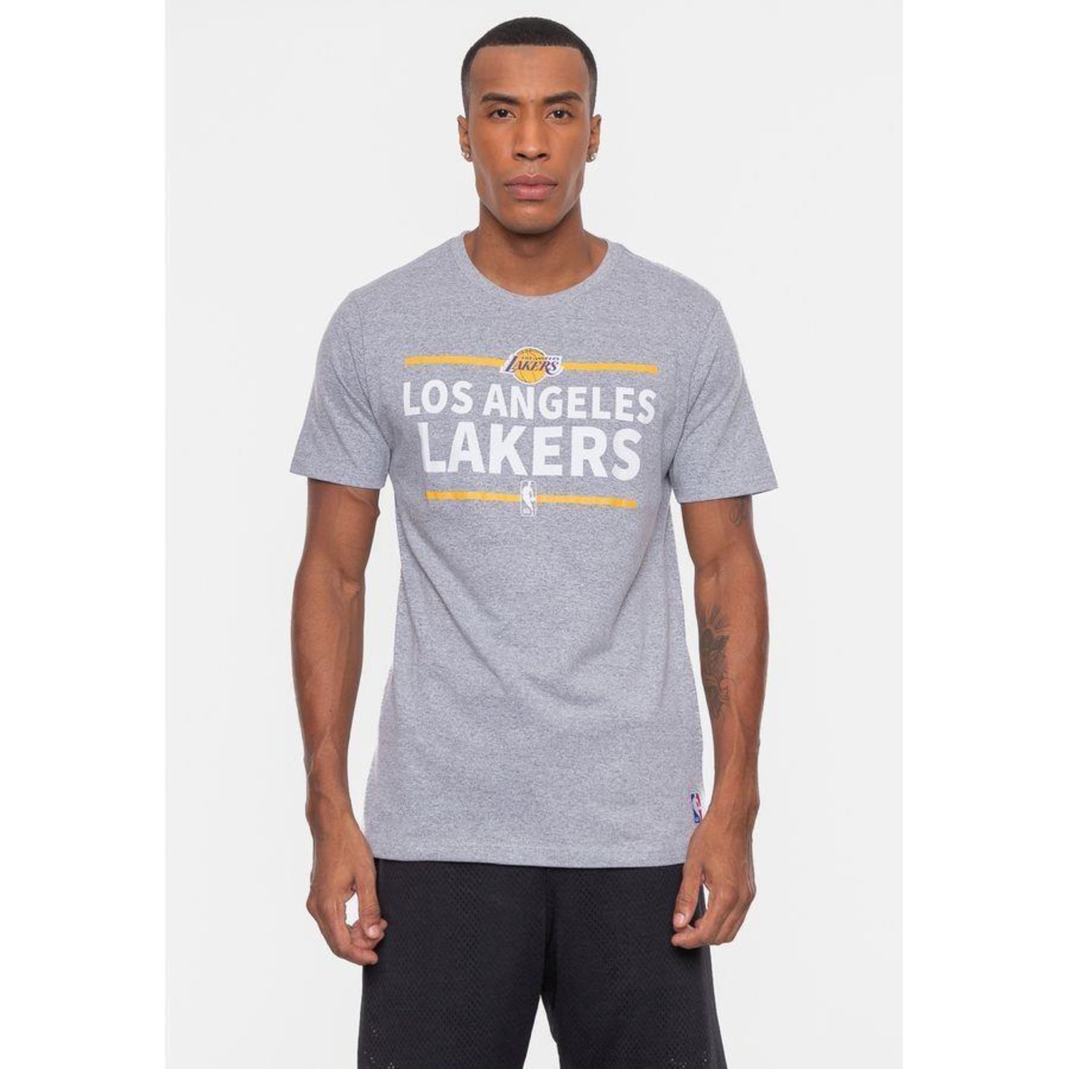 Camiseta Nba Mouline Los Angeles Lakers - Masculina - Foto 4