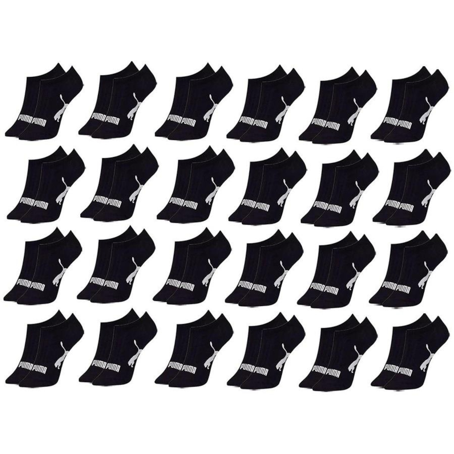 Meia Sapatilha Puma Esportiva - 24 Pares - Feminina - Foto 1