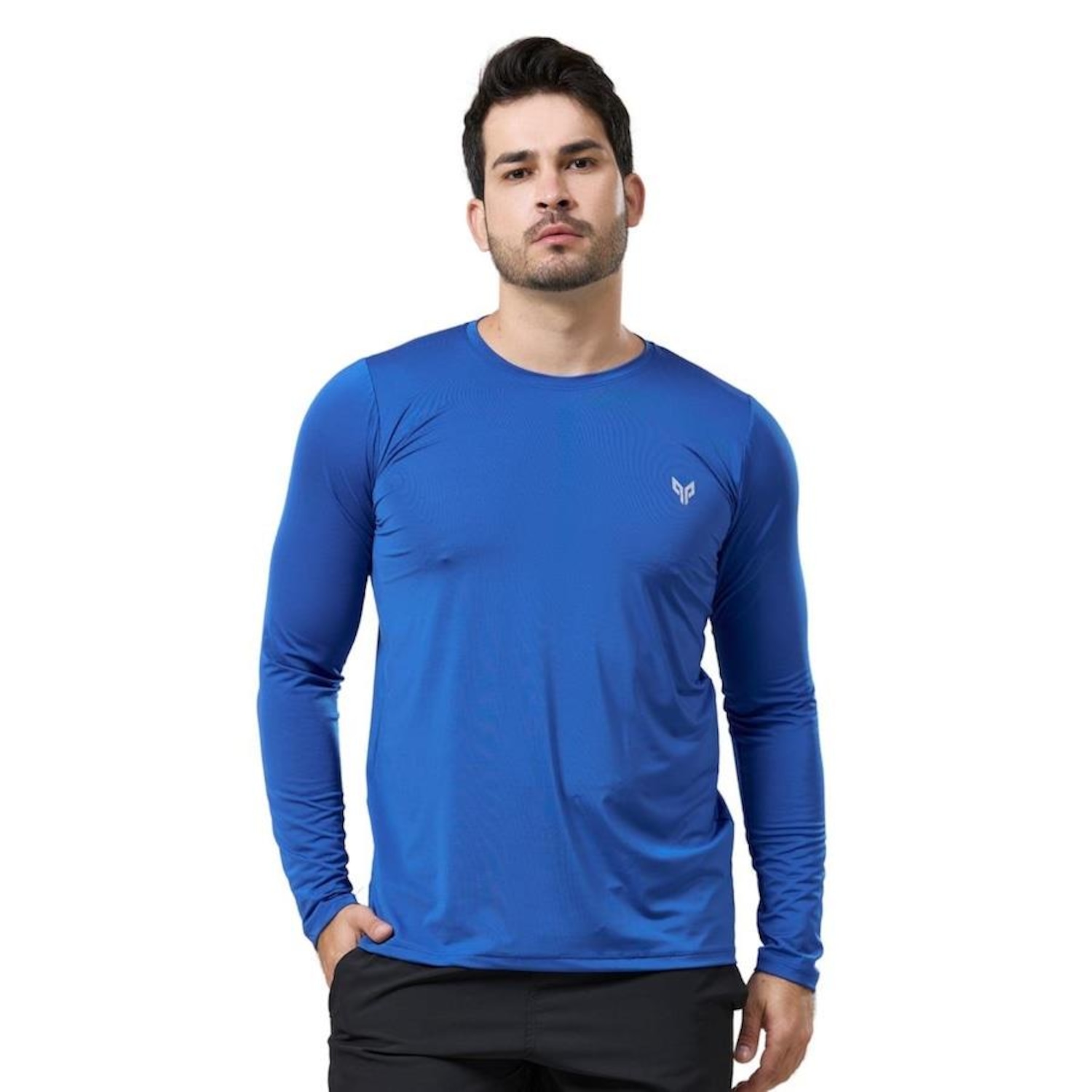 Camiseta Manga Longa Performance Wear Uv 50+ Proteção Solar - Masculina - Foto 1