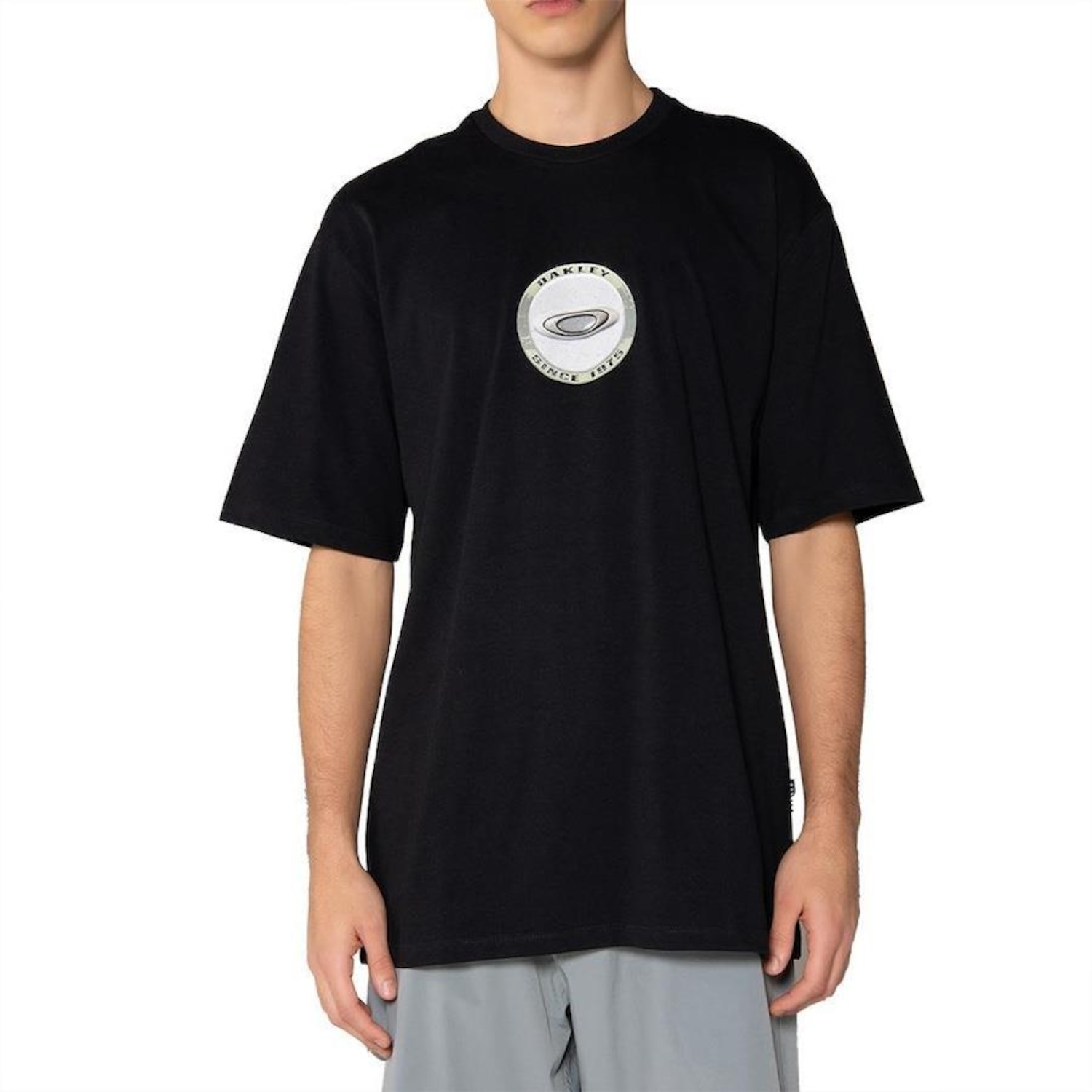 Camiseta Oakley Heritage Metal - Masculina - Foto 1