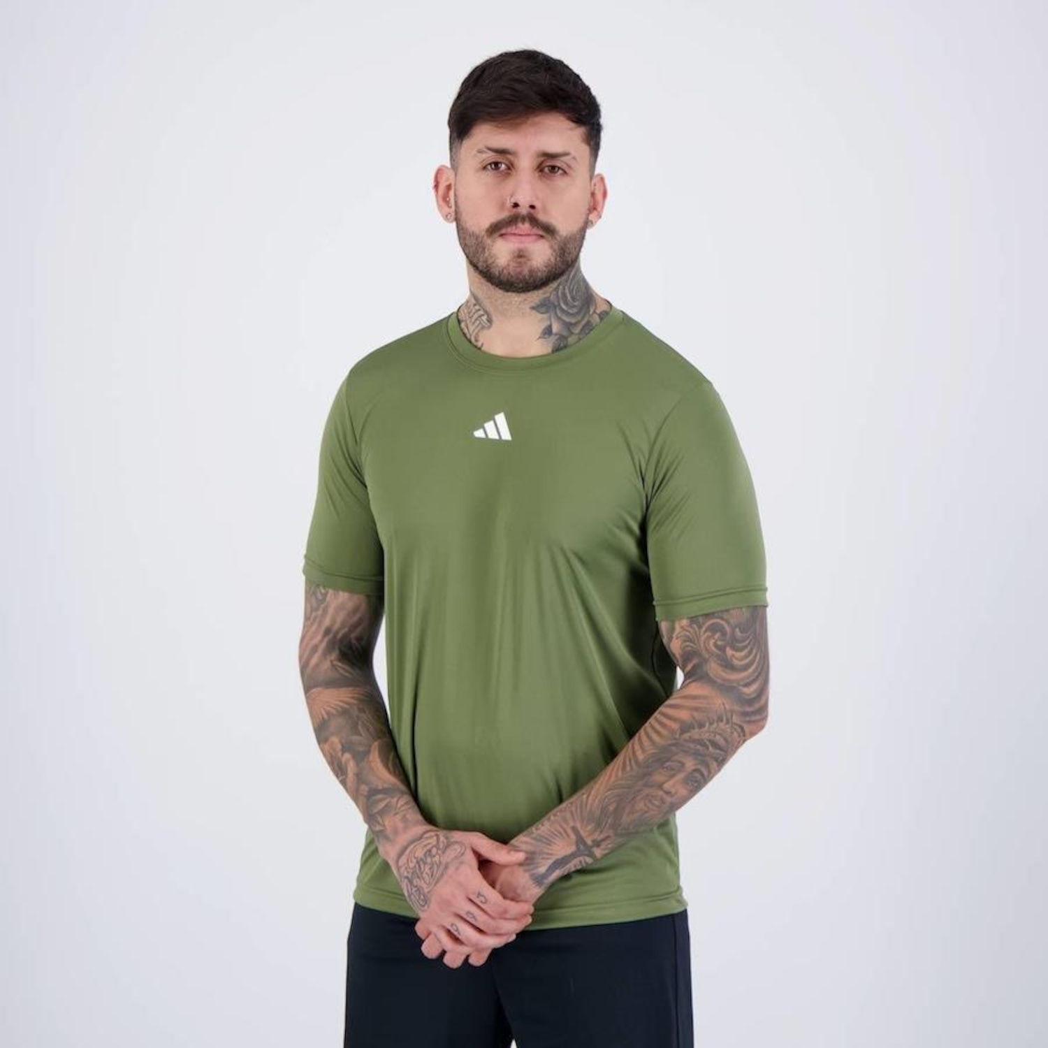 Camiseta adidas Basic Treino - Masculina - Foto 3