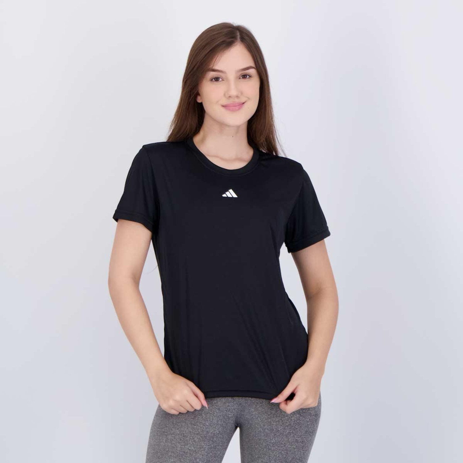 Camiseta adidas Basic Treino - Feminina - Foto 1