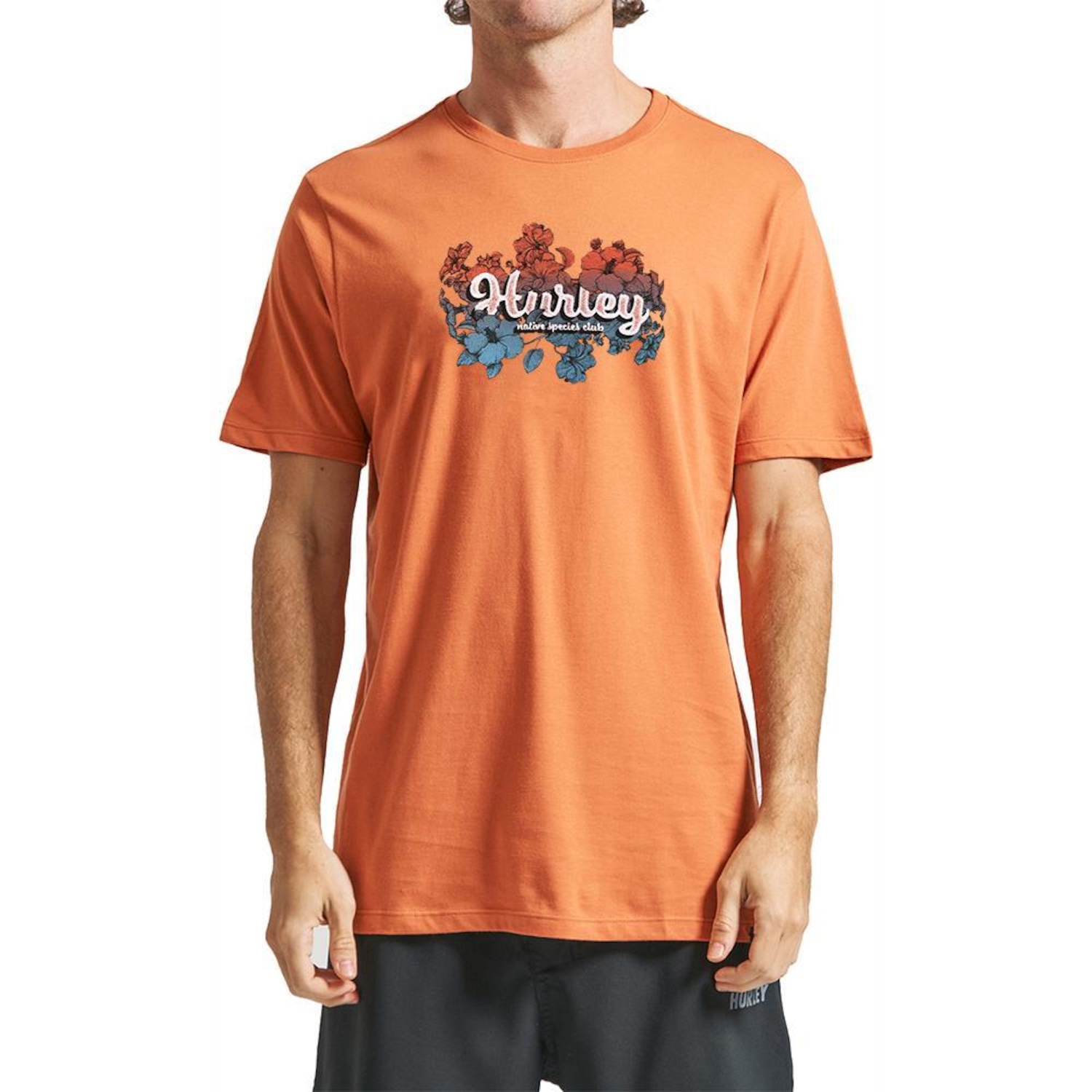 Camiseta Hurley Flower - Masculina - Foto 1
