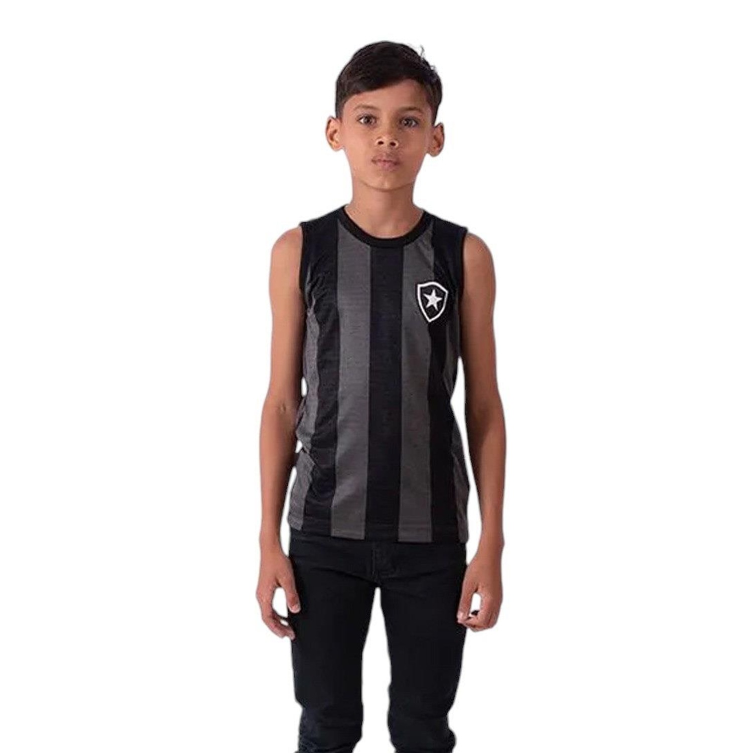 Camiseta Regata Braziline Botafogo Fonte - Infantil - Foto 1