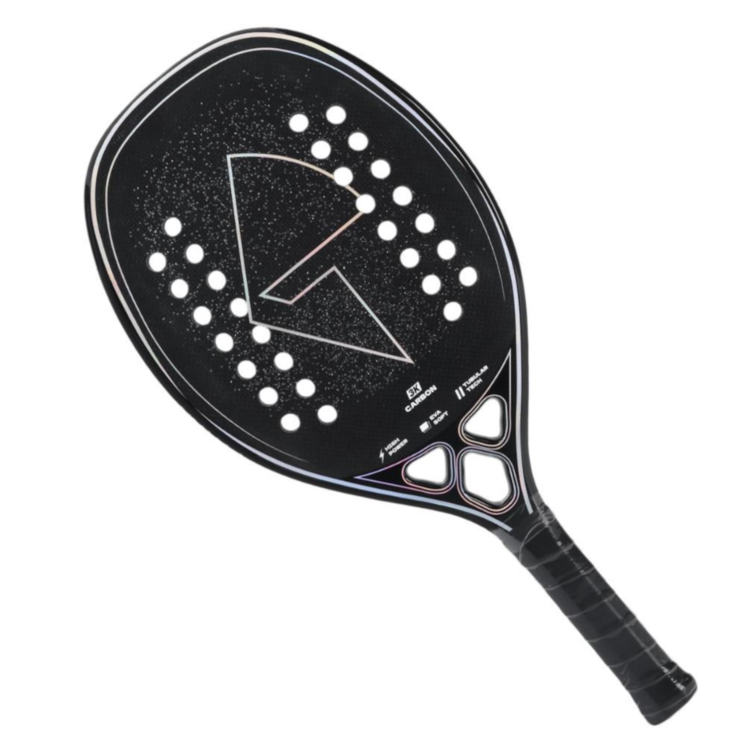 Raquete de Beach Tennis Titan Chrome - Carbono 3K - Foto 1