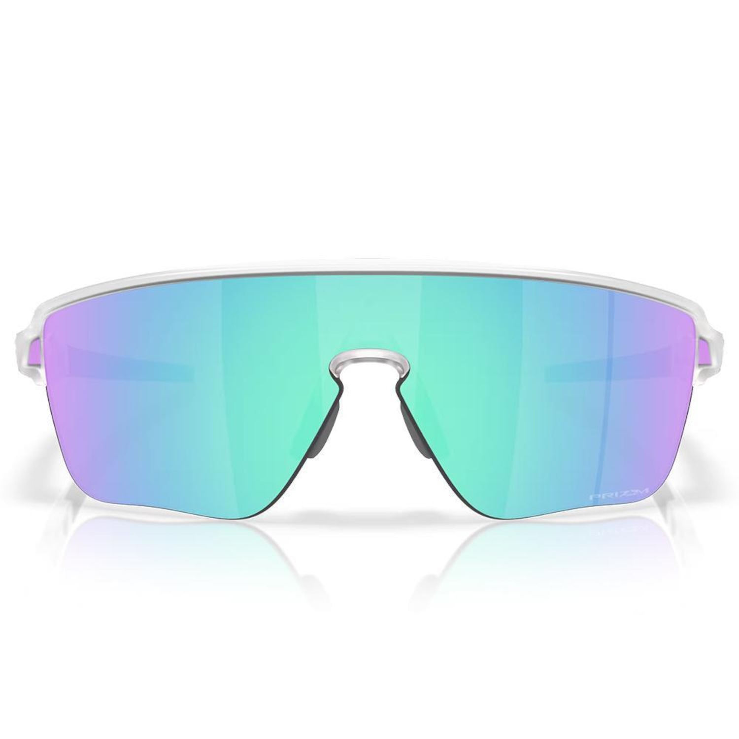 Óculos de Sol Oakley Corridor Sq Matte Clear Prizm Sapphire - Unissex - Foto 3