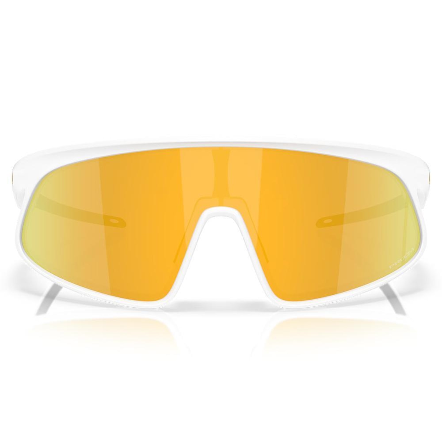 Óculos de Sol Oakley Rslv Matte White Prizm 24K - Foto 4
